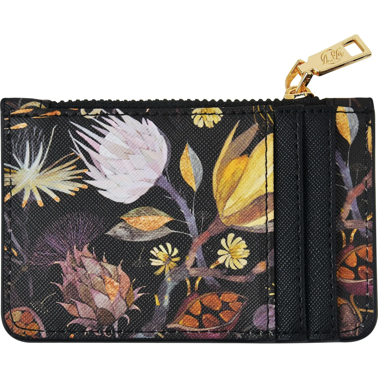 Картхолдер на молнии  flora.ночные цветы, 11.5 x 0,7 x 7,5 см 14-096/01 - фото 3