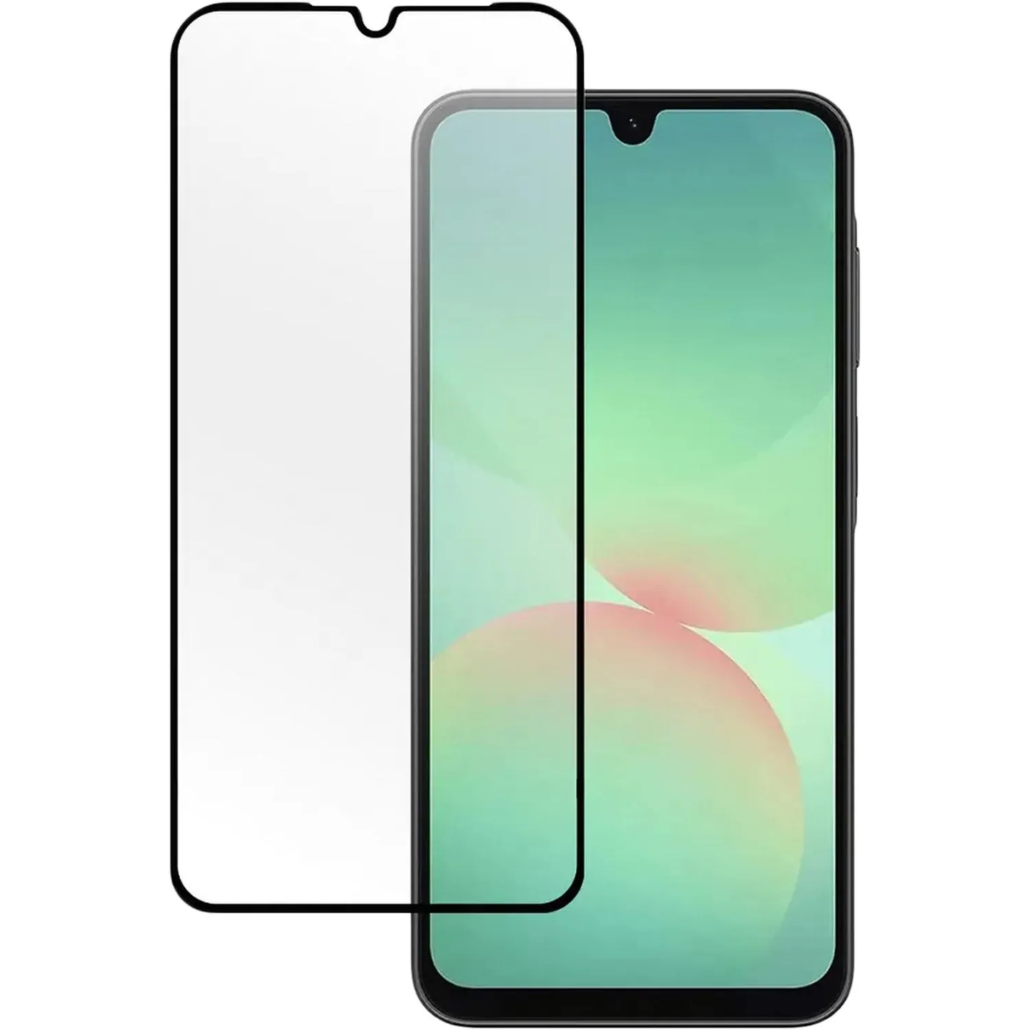 Защитное стекло PERO Full Glue Privacy для Samsung A26, черное - фото 2