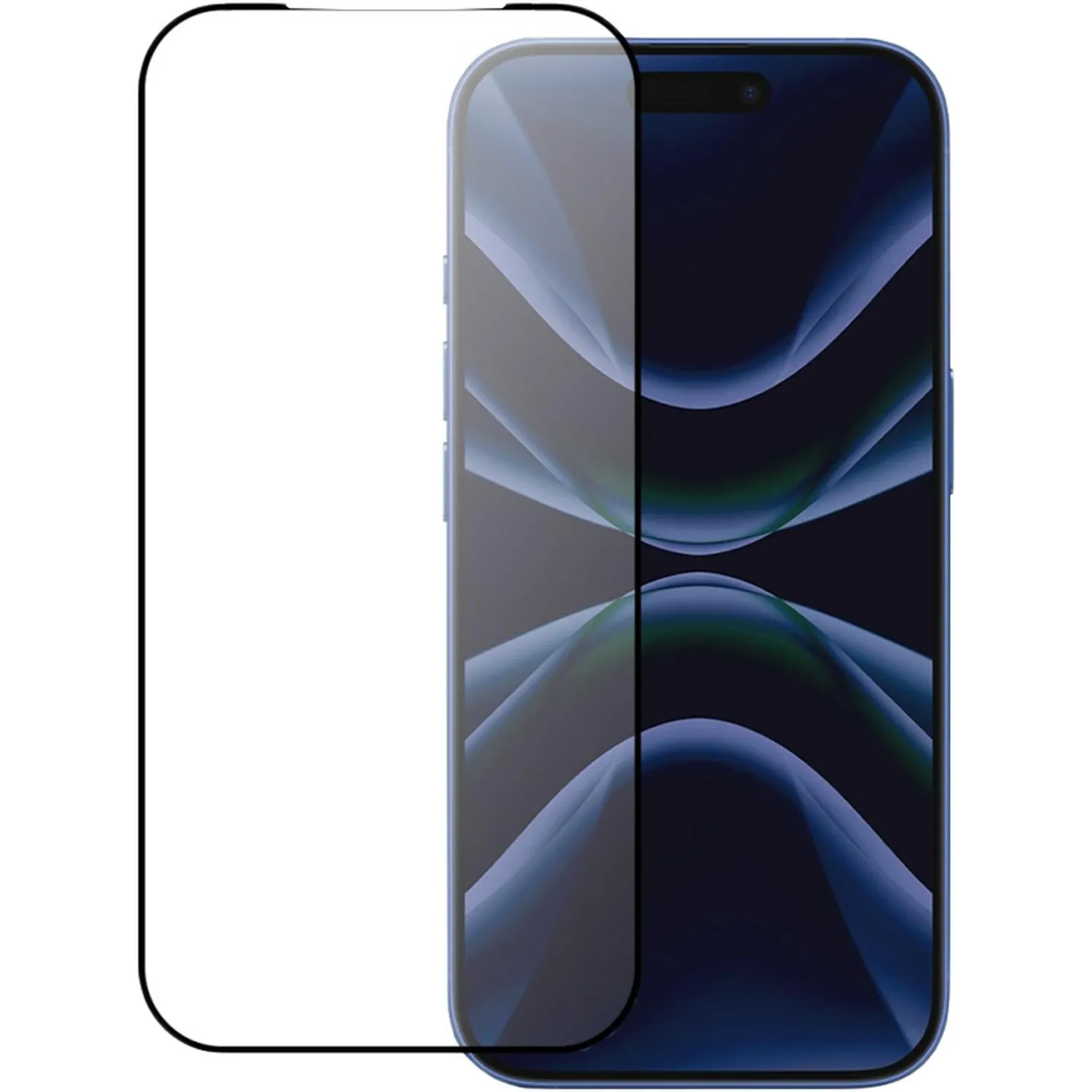 Защитное стекло PERO Full Glue Privacy для iPhone 17 Pro, черное - фото 1