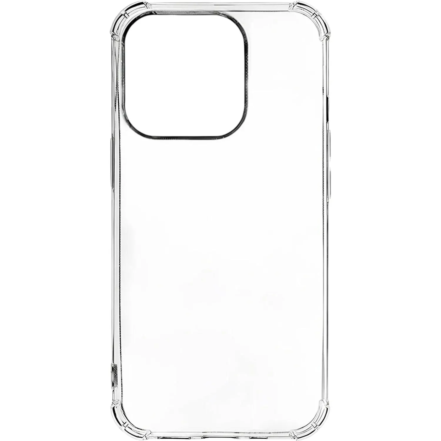 Чехол клип-кейс PERO силикон для Apple iPhone 15 прозрачный усиленный - фото 1
