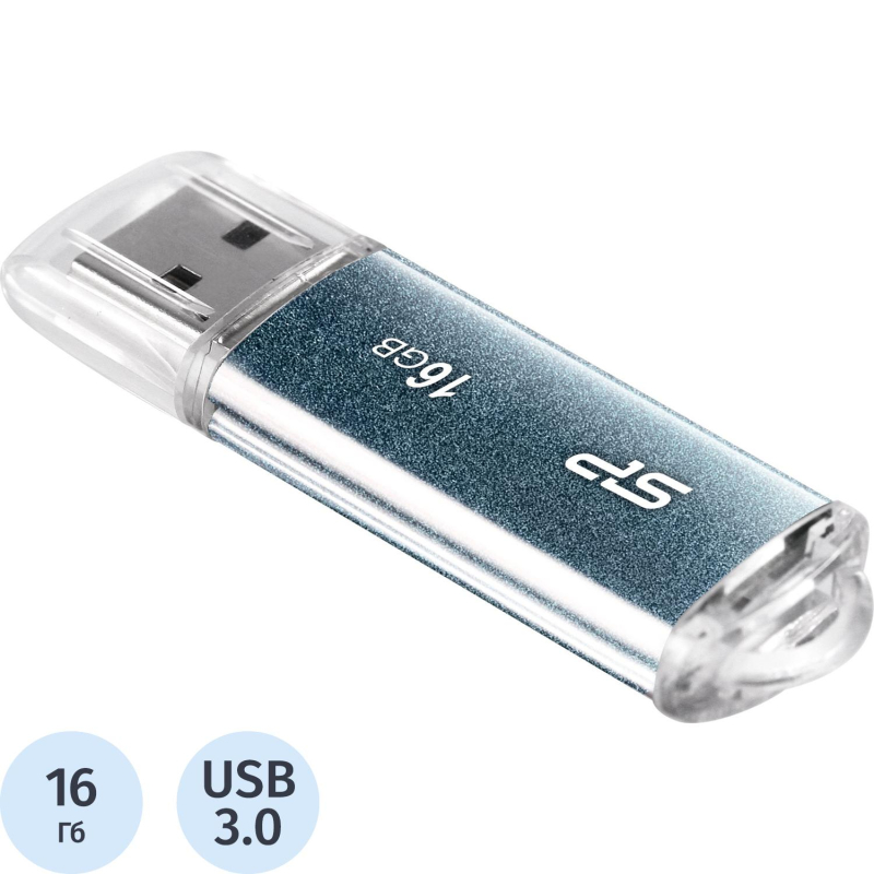 Флеш-память Silicon Power Marvel M01, 16Gb, USB 3.2 G1, с, SP016GBUF3M01V1B - фото 1