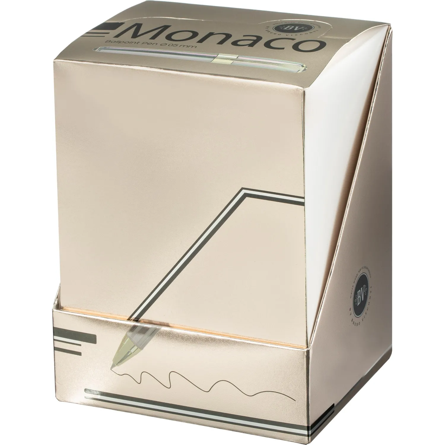Ручка шариковая неавтомат. BV MONACO.TOTALBEIGE 0.5мм, синяя, 20-0125/30 - фото 8