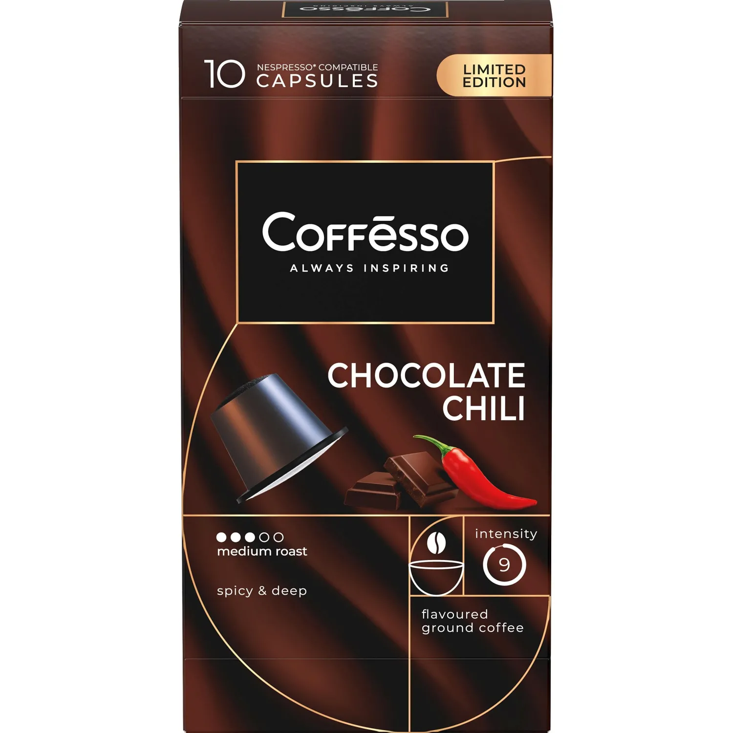 Кофе в капсулах Coffesso Dark choco&Chili, 10штx5г - фото 5