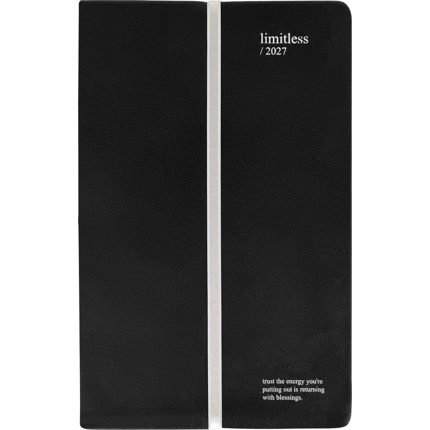 Еженедельник датированный 2027 IF 130x205 64л мяг рез Безгранич I2037/black - фото 1