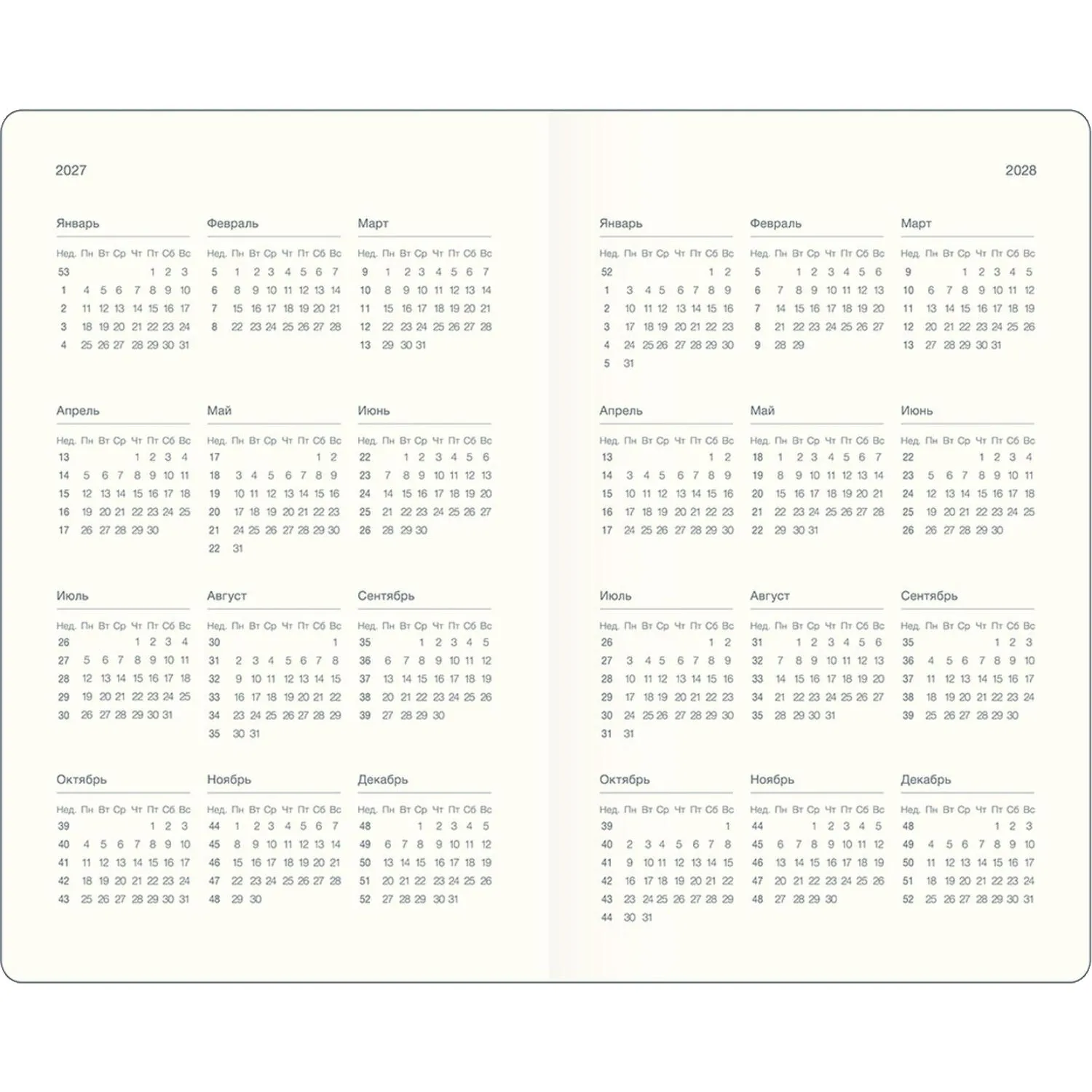Еженедельник датированный 2027 IF 130x205 64л мяг рез Безгранич I2037/black - фото 4