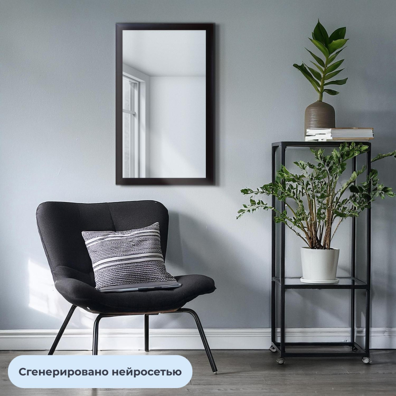 Зеркало KD_ настенное 1801 ВЕ-1. 600х1000 венге - фото 3