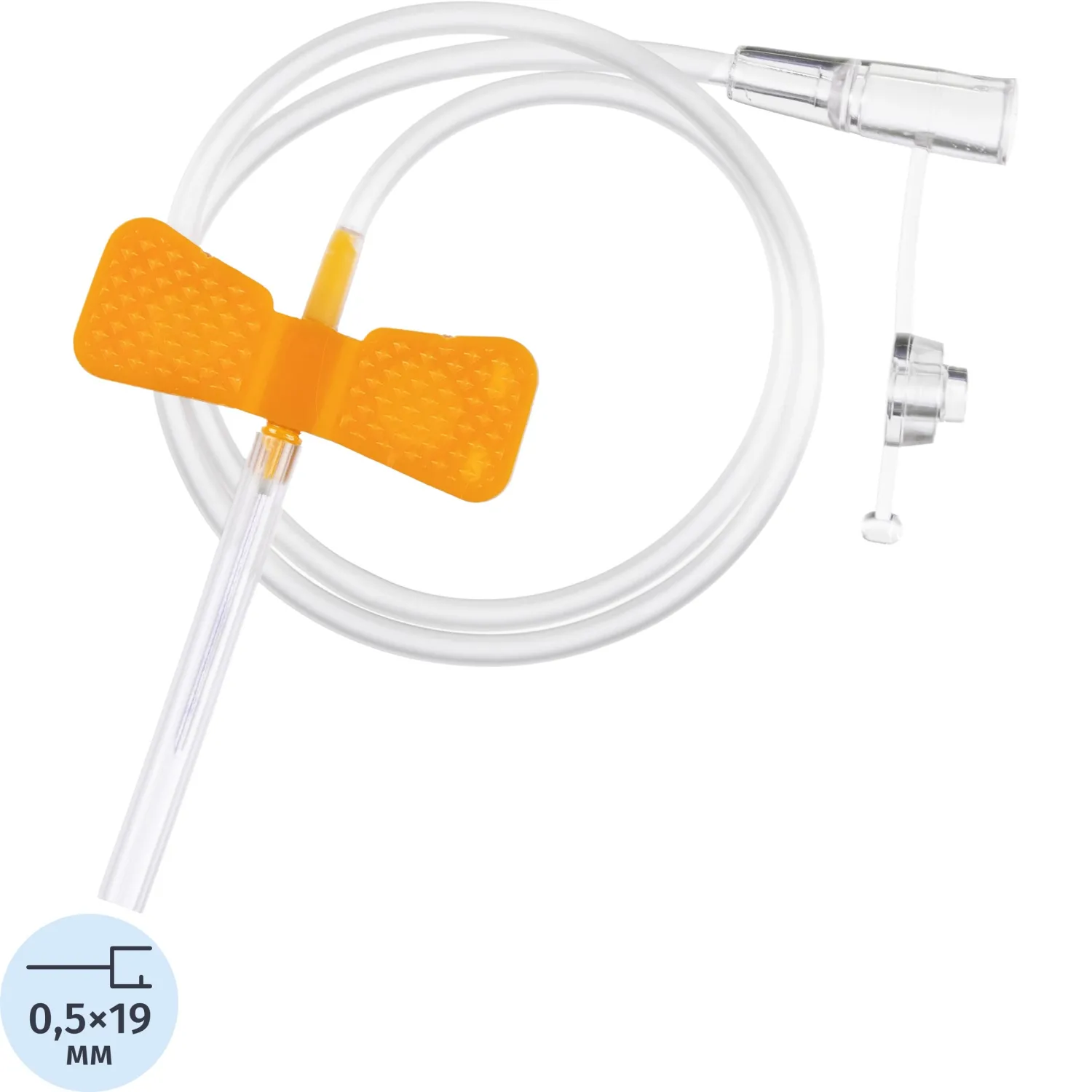 Катетер-бабочка для вливания в малые вены  25G HD 100шт./уп - фото 1