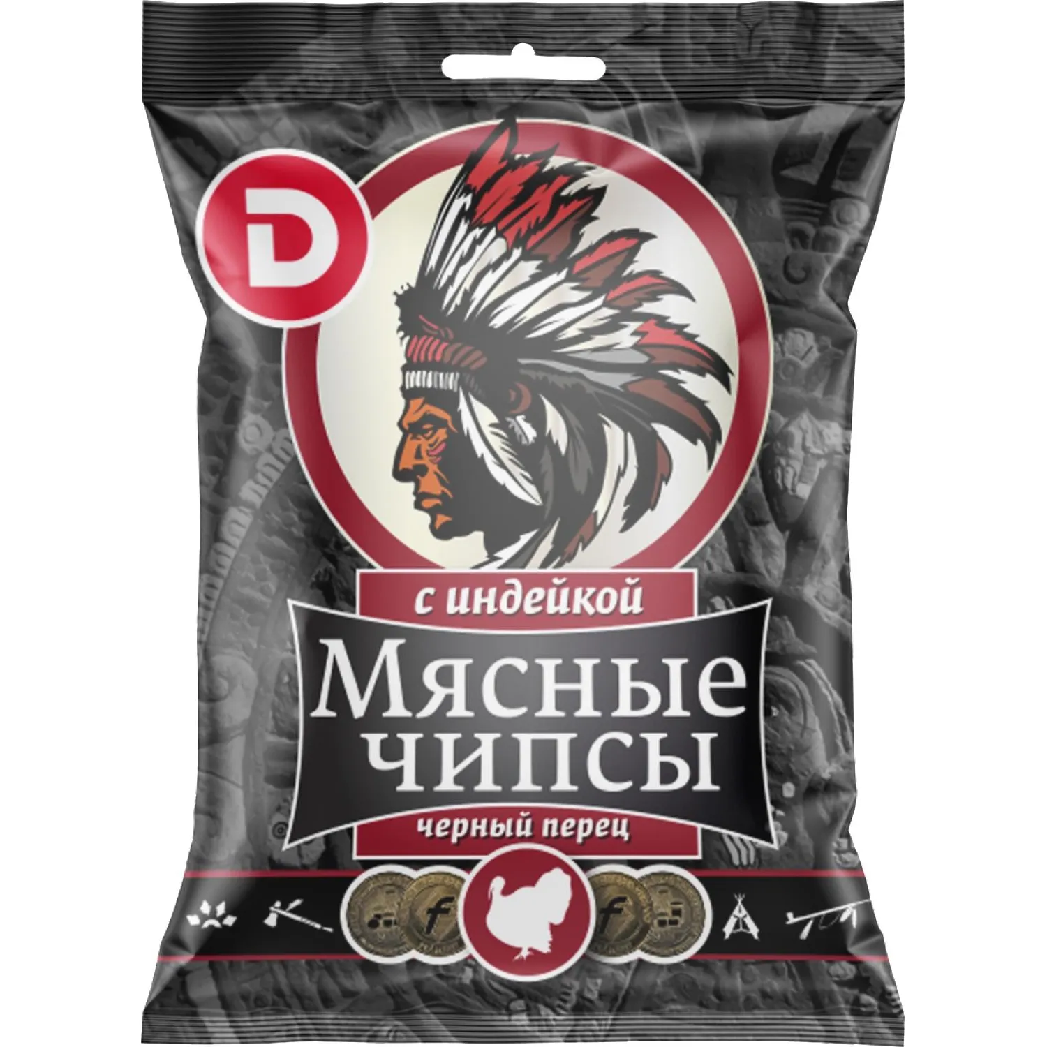 Снеки мясные из мяса птицы с индейкой з/с, 25г - фото 1