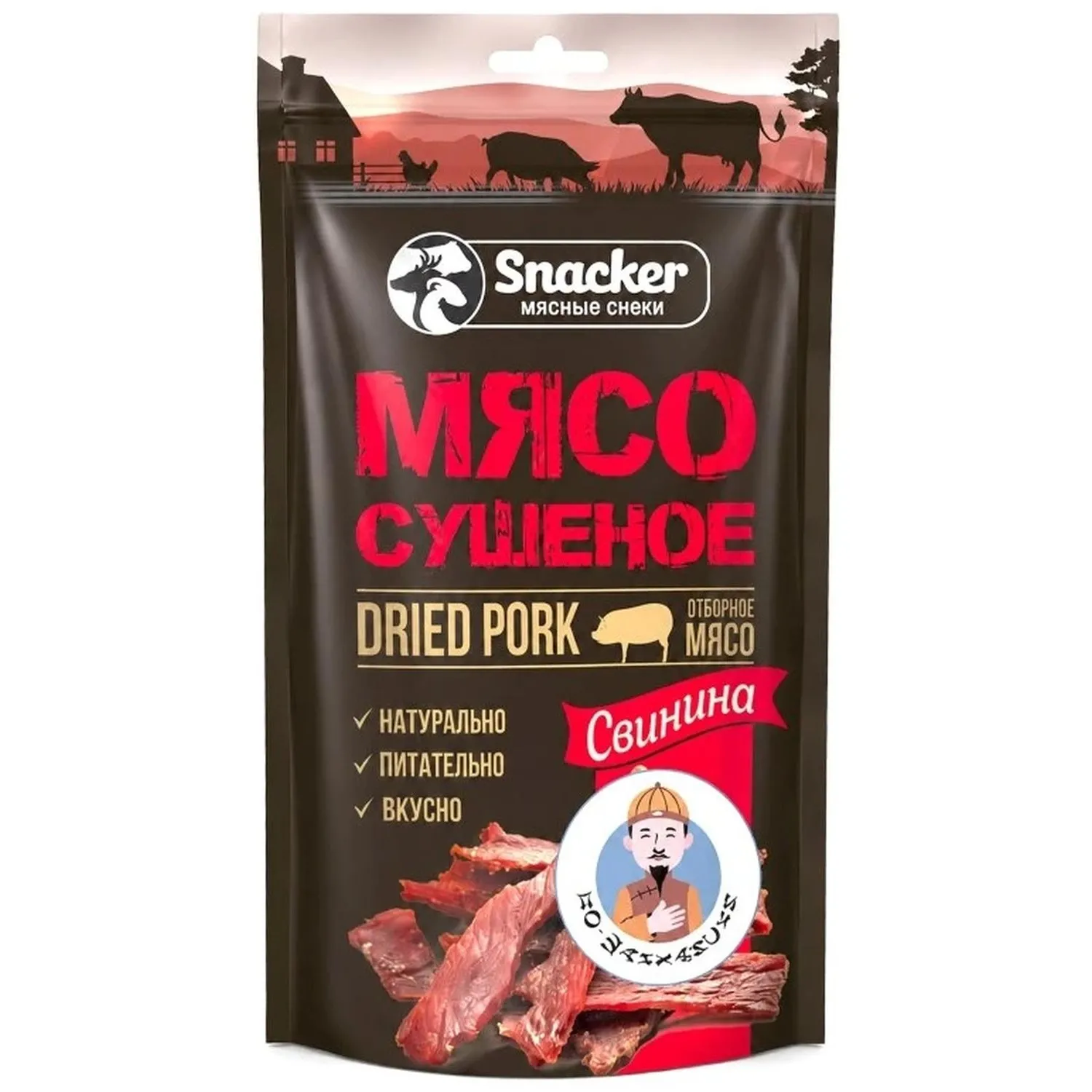 Снеки мясные Свинина сушеная по -шанхайски Snacker, 30г - фото 1