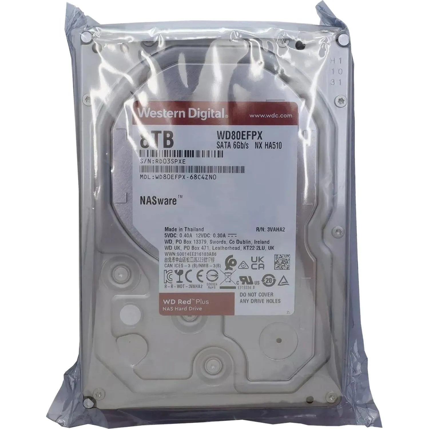 Жесткий диск WD SATA 8TB 256MB RED PLUS WD80EFPX - фото 6