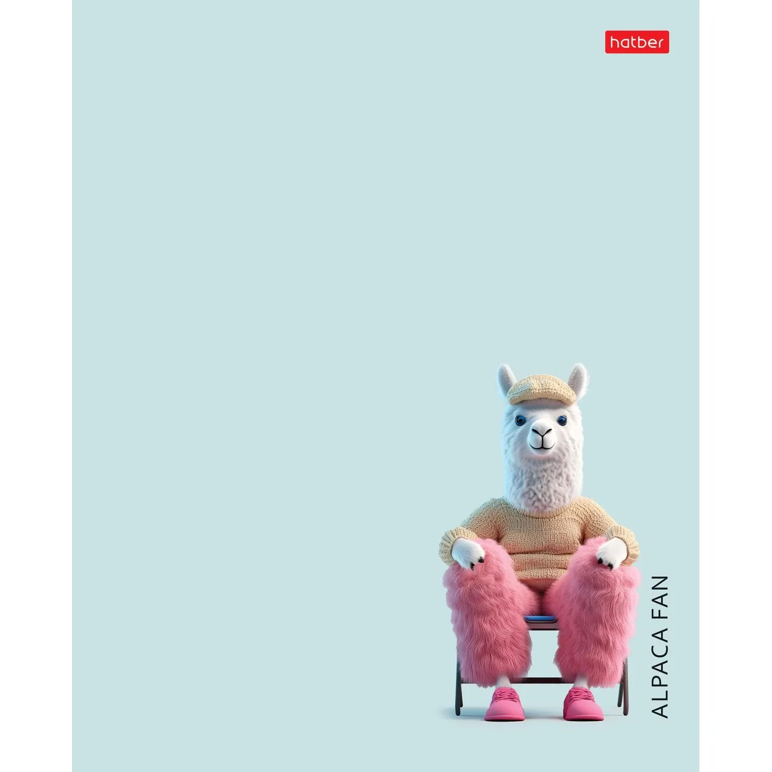 Тетрадь 48л А5ф клетка,скоба Пластик.облож,ассорт,Любитель альпак,090249 - фото 1