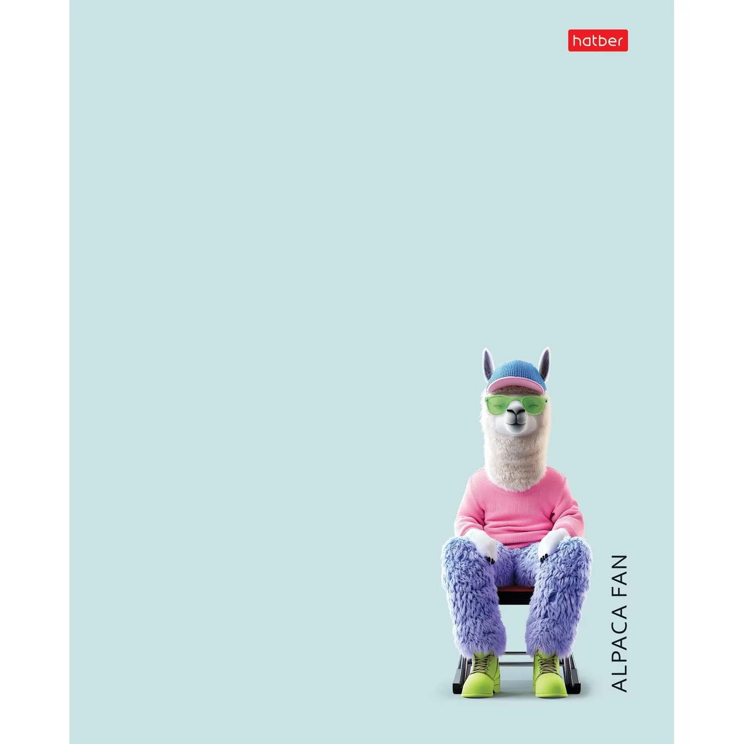 Тетрадь 48л А5ф клетка,скоба Пластик.облож,ассорт,Любитель альпак,090249 - фото 4