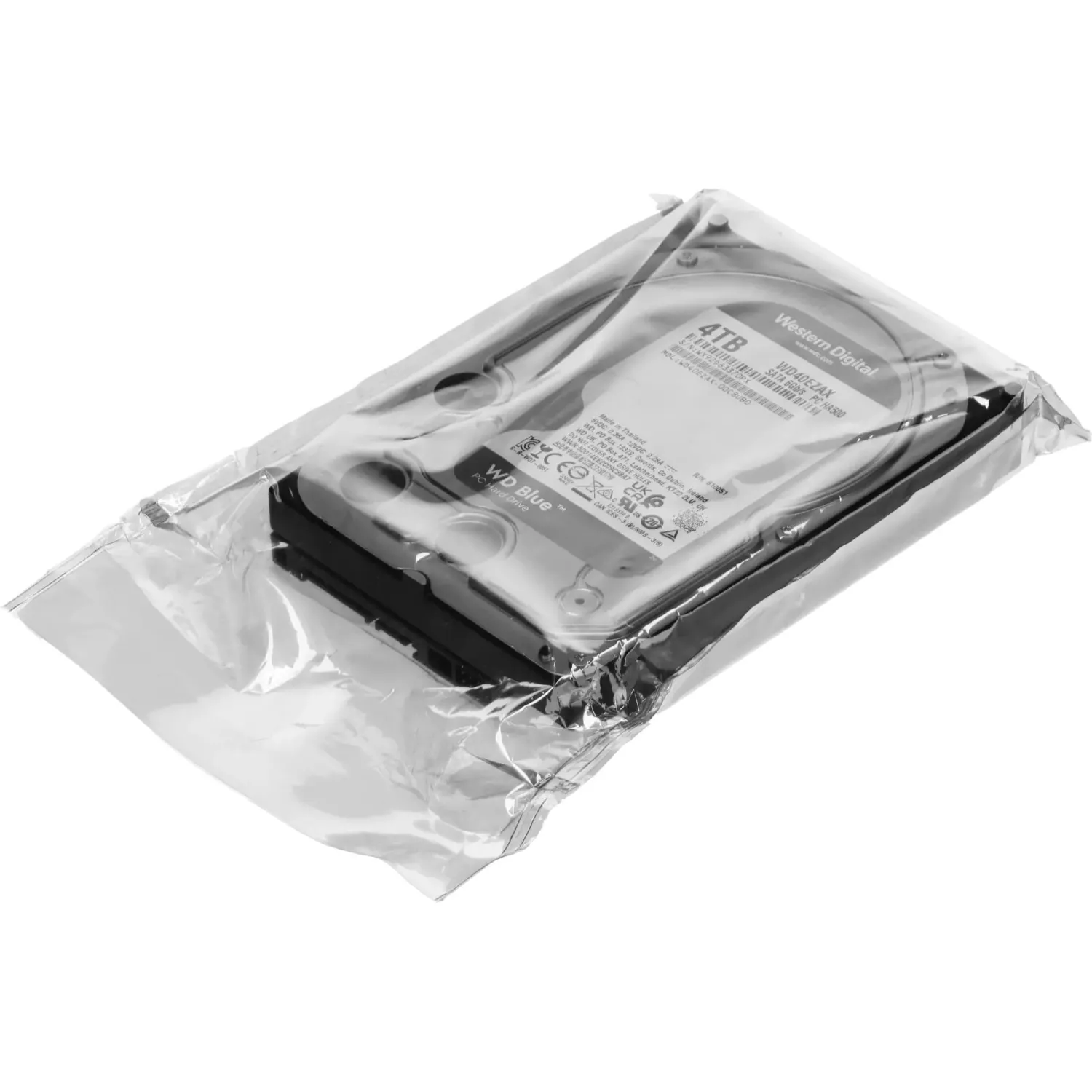 Жесткий диск WD blue 4TB 3,5, 5400 RPM, SATA, (WD40EZAX), 3l - фото 5