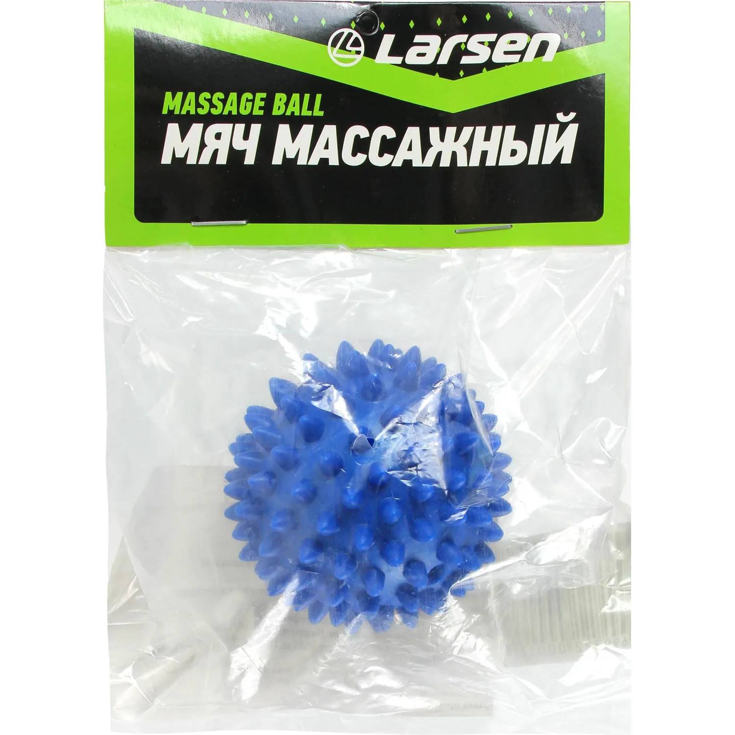 Мяч массажный Larsen SM-2 7 см синий, 233077 - фото 3