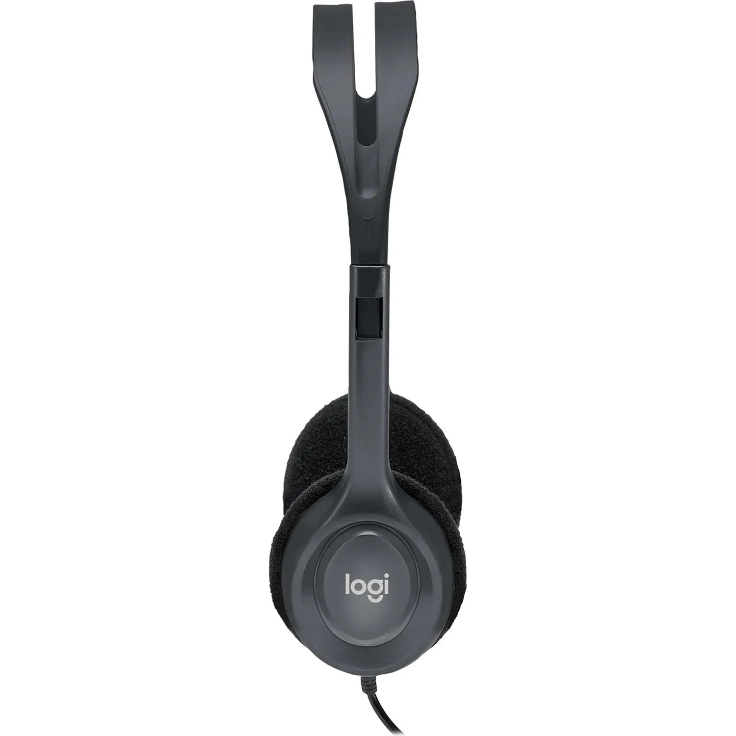Гарнитура проводная Logitech Headset H111 Stereo grey каб.1.8м (981-000588) - фото 3