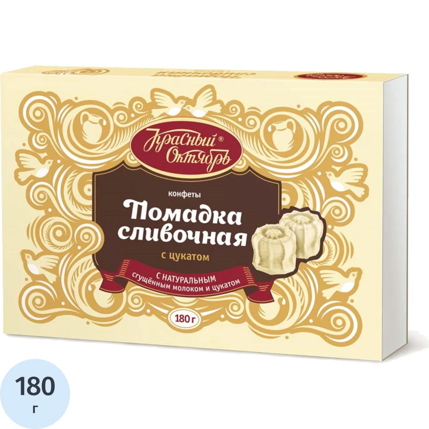 Конфеты Красный Октябрь Сливочная помадка с цукатом, 180г - фото 1