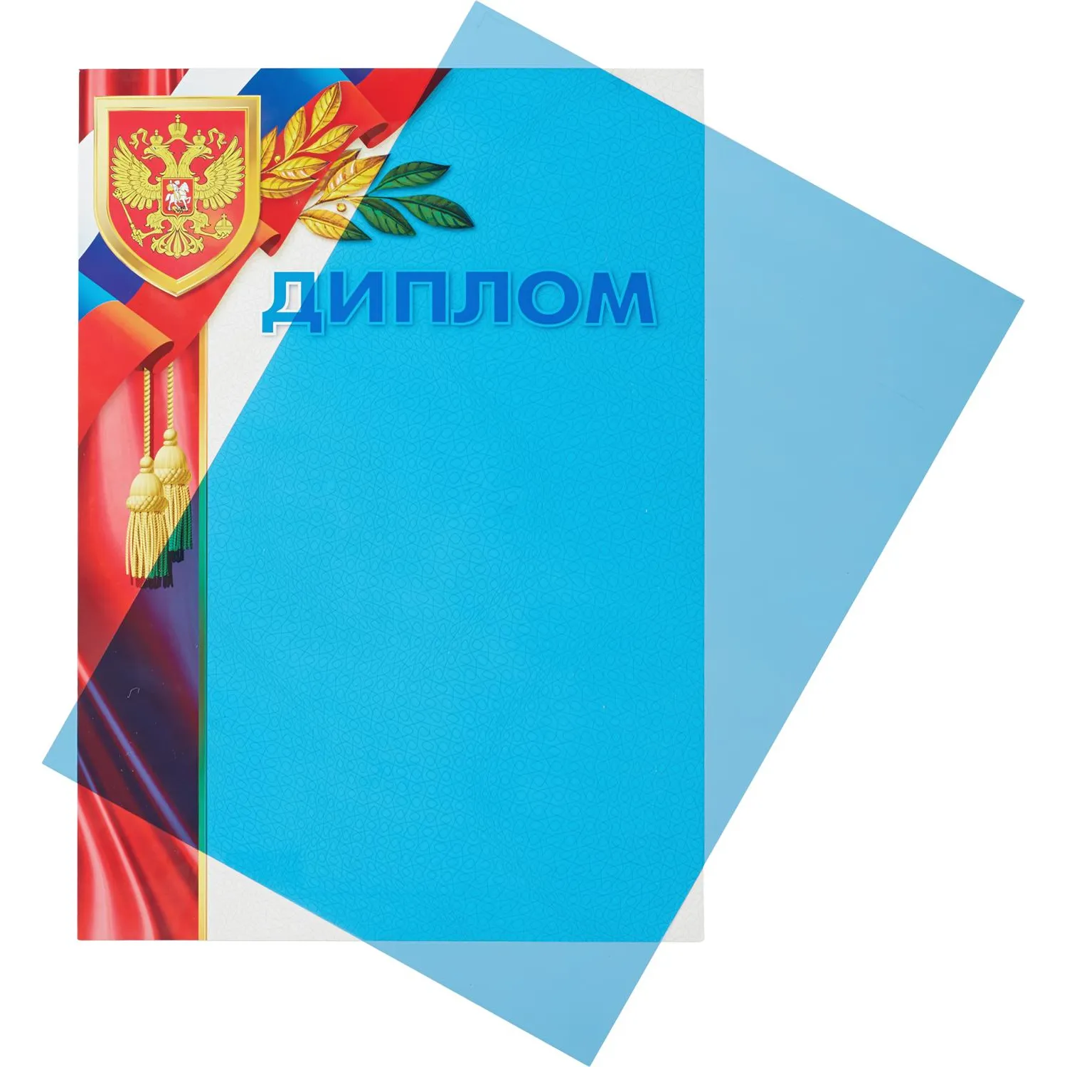 Обложки для переплета пластиковые Promega office синиеА4,200мкм, 100шт/уп. - фото 3