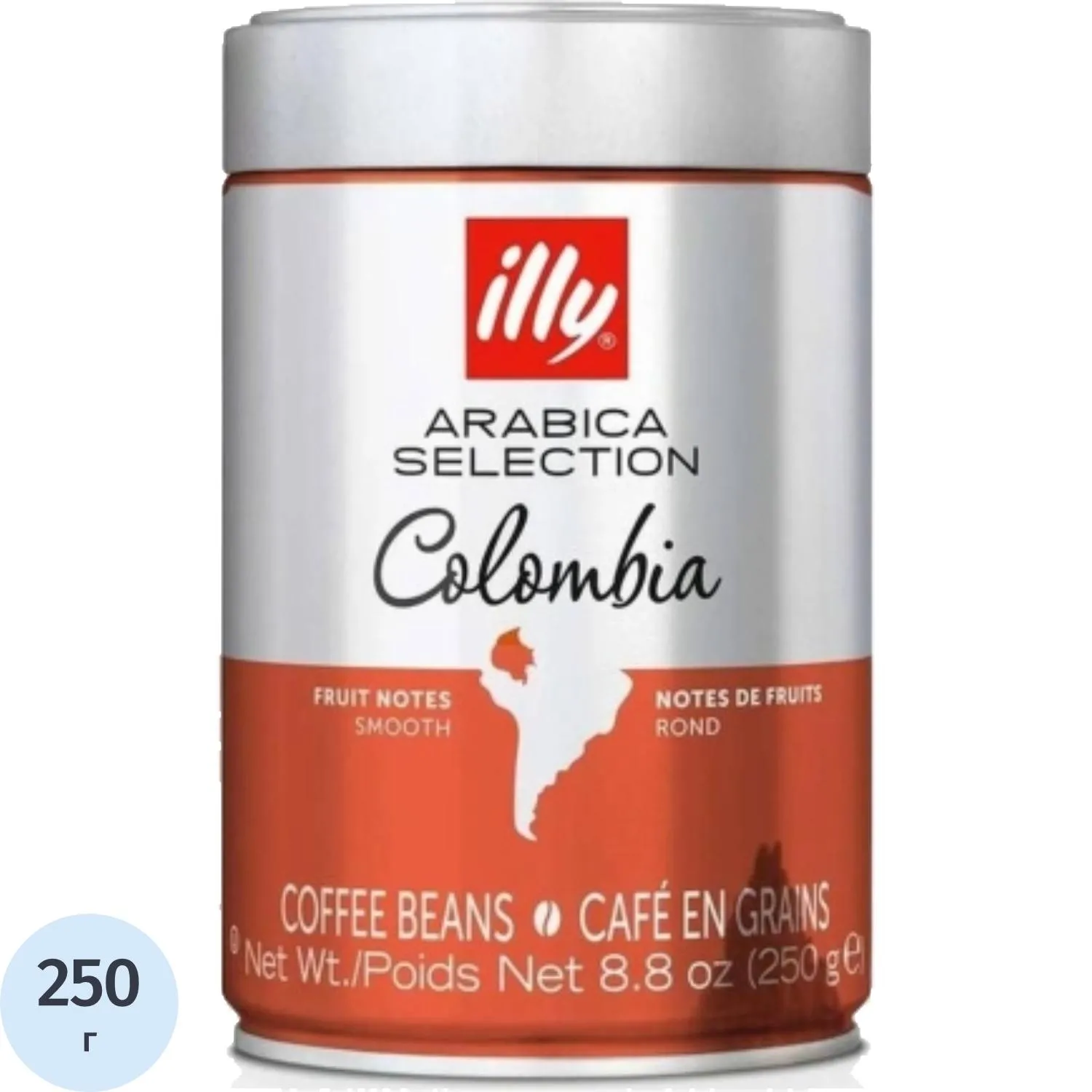 Кофе в зёрнах illy  Colombia  250 г ж/б - фото 1