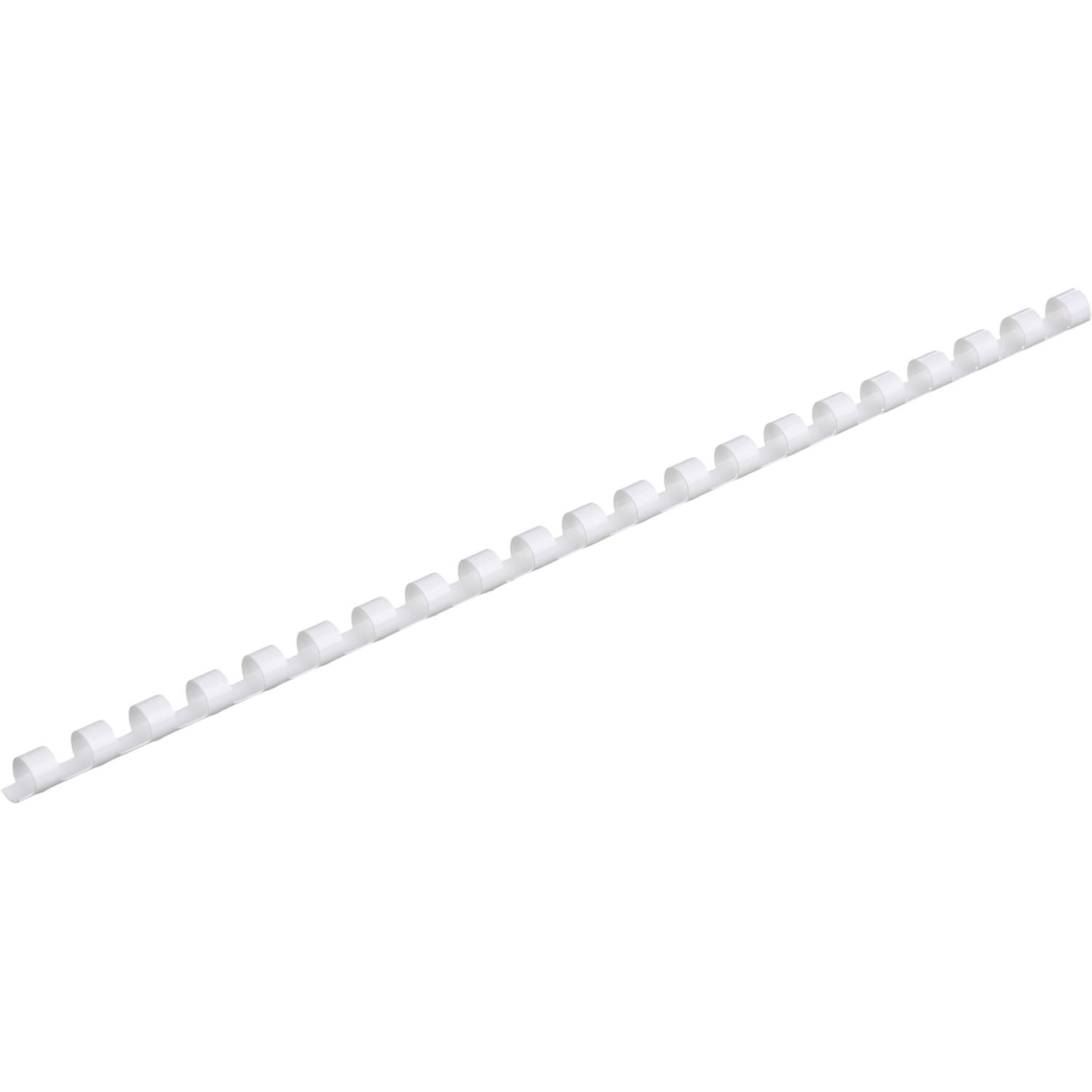 Пружины для переплета пластиковые Promega office 8мм белые 100шт/уп. - фото 2