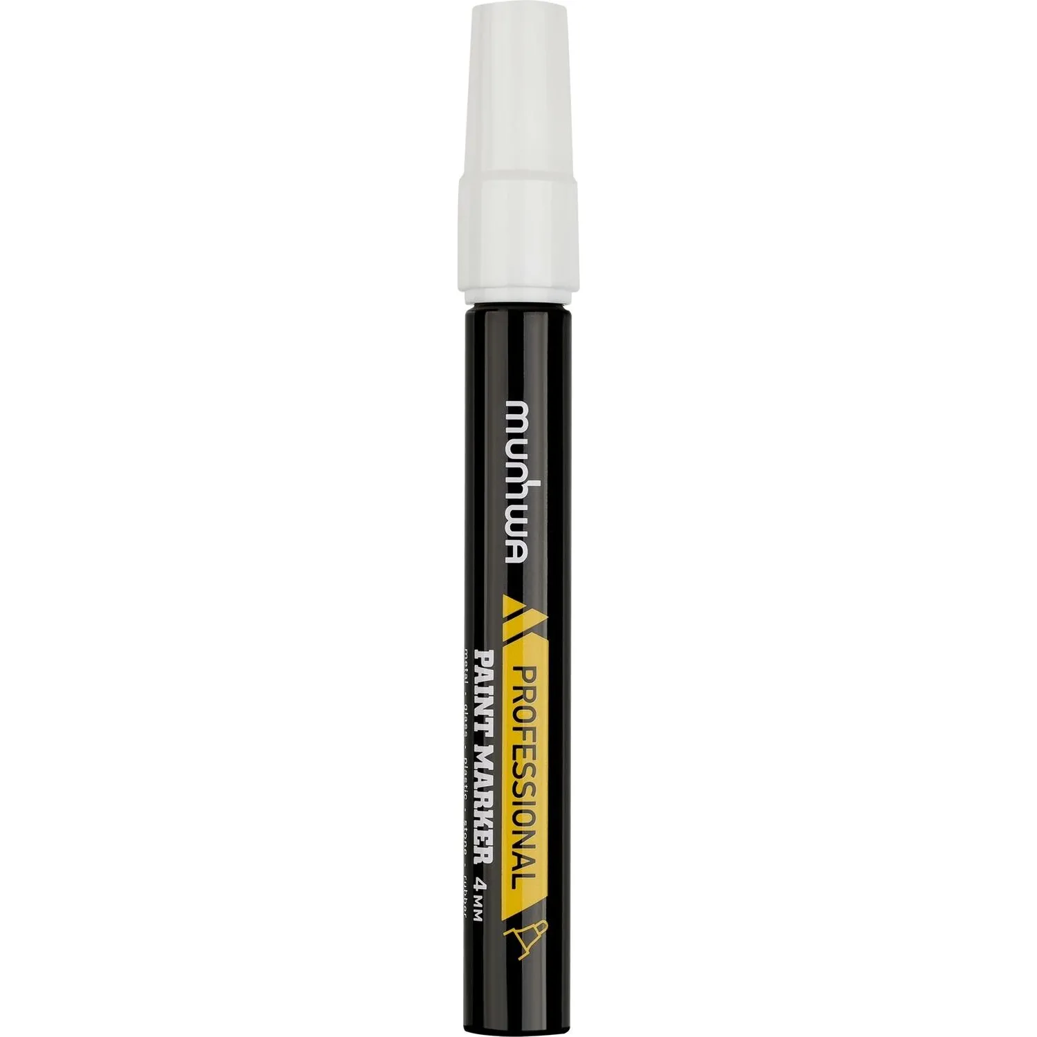 Маркер -краска MunHwa Professional Paint Marker белая, 4мм, нитро-основа - фото 3