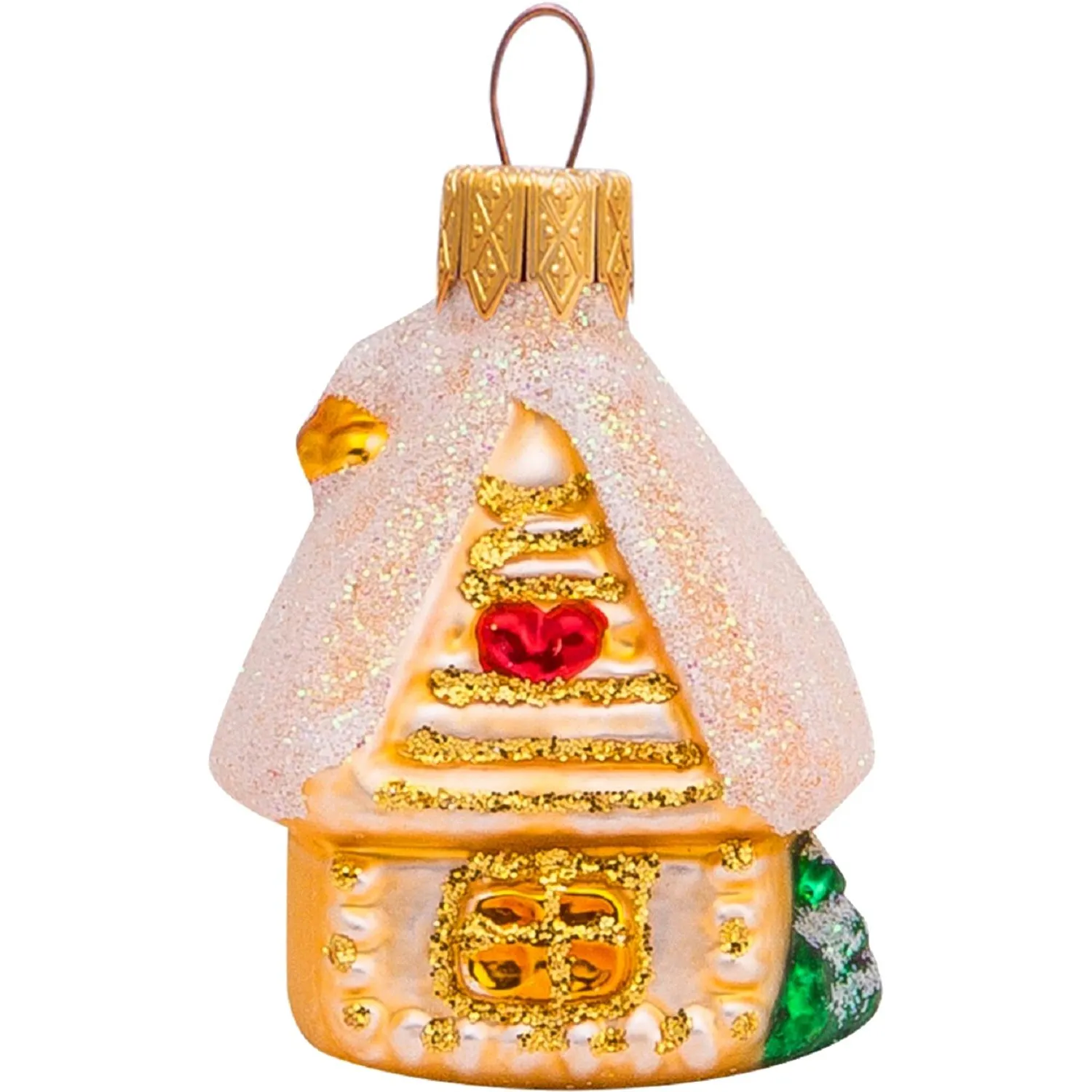 Игрушка Уютный домик, золотой, h-8 см, ФУ-520/1 - фото 1