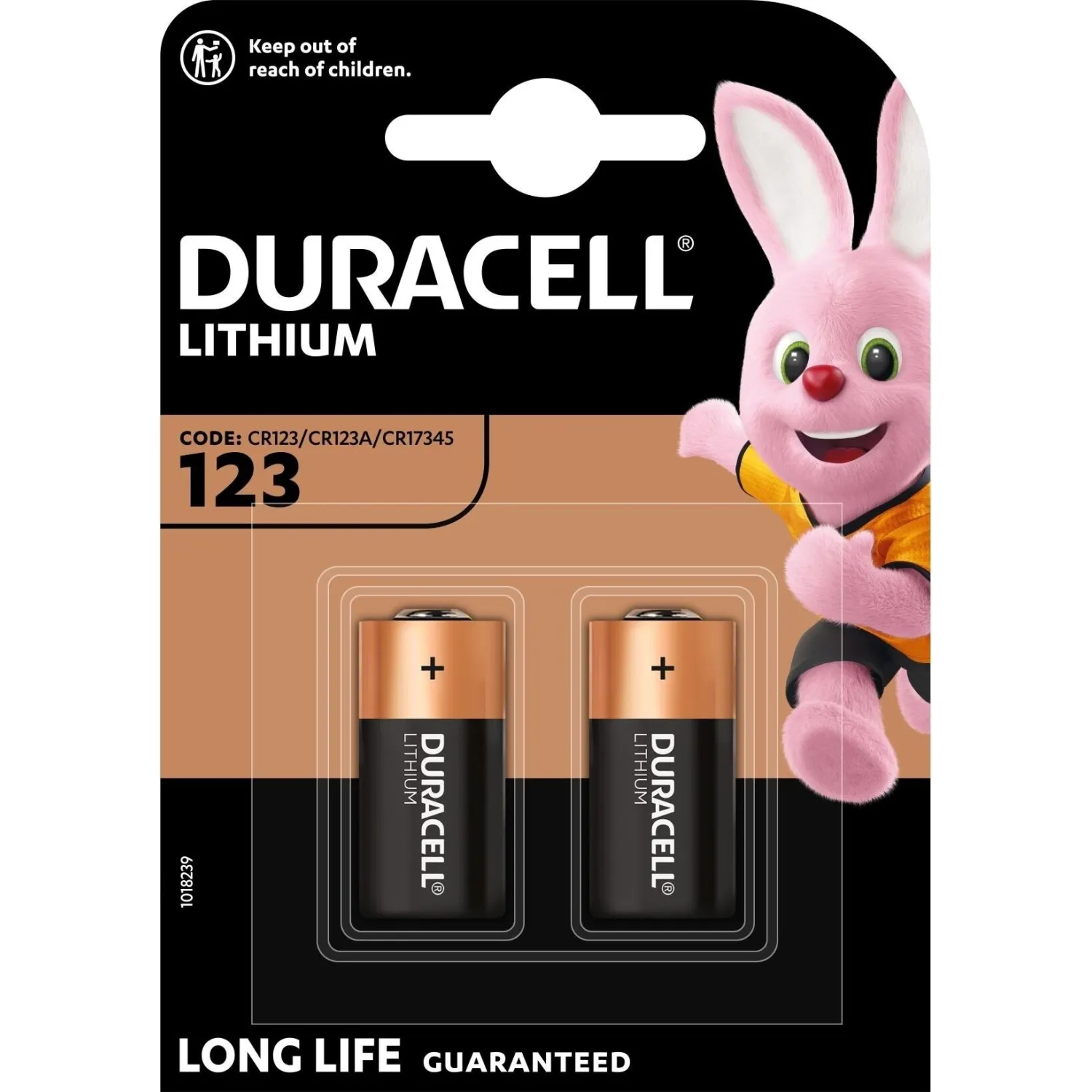 Батарейка Duracell CR123 Lithium photo 2BL 2шт/уп - фото 1