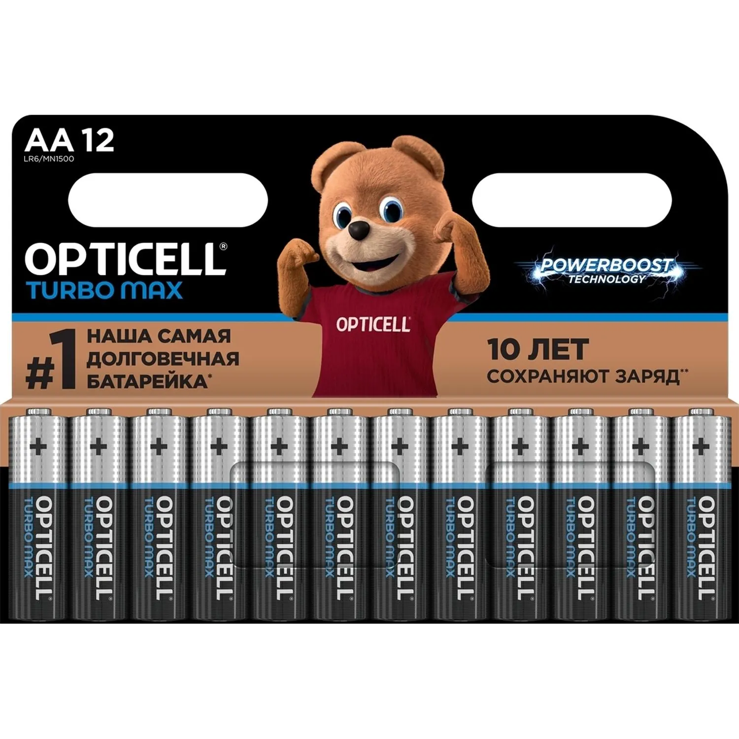 Батарейка Opticell Turbo Max AA 12шт/уп - фото 1