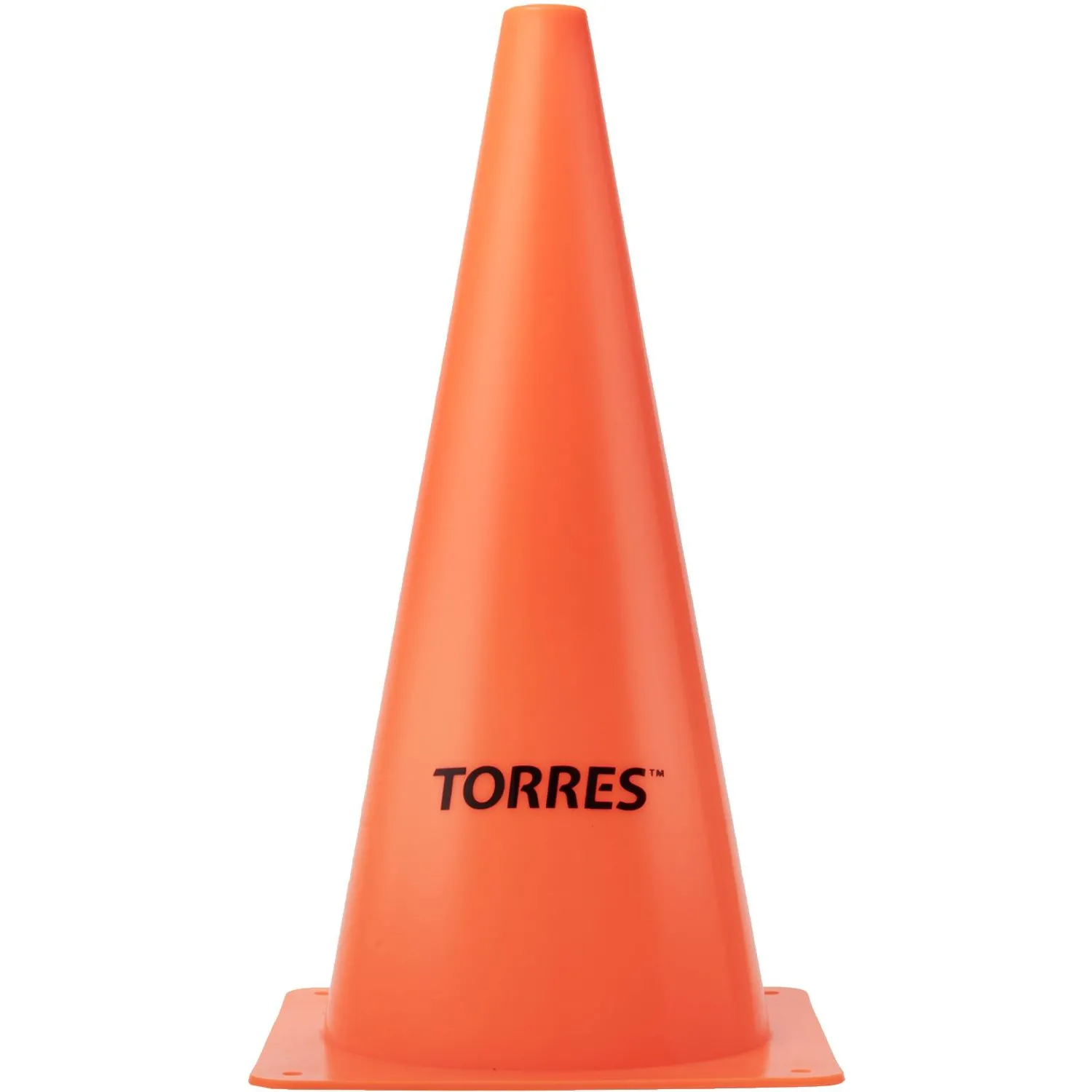 Конус тренировочный TORRES, пластик, высота 38 см., оранжевый, TR1004 - фото 1