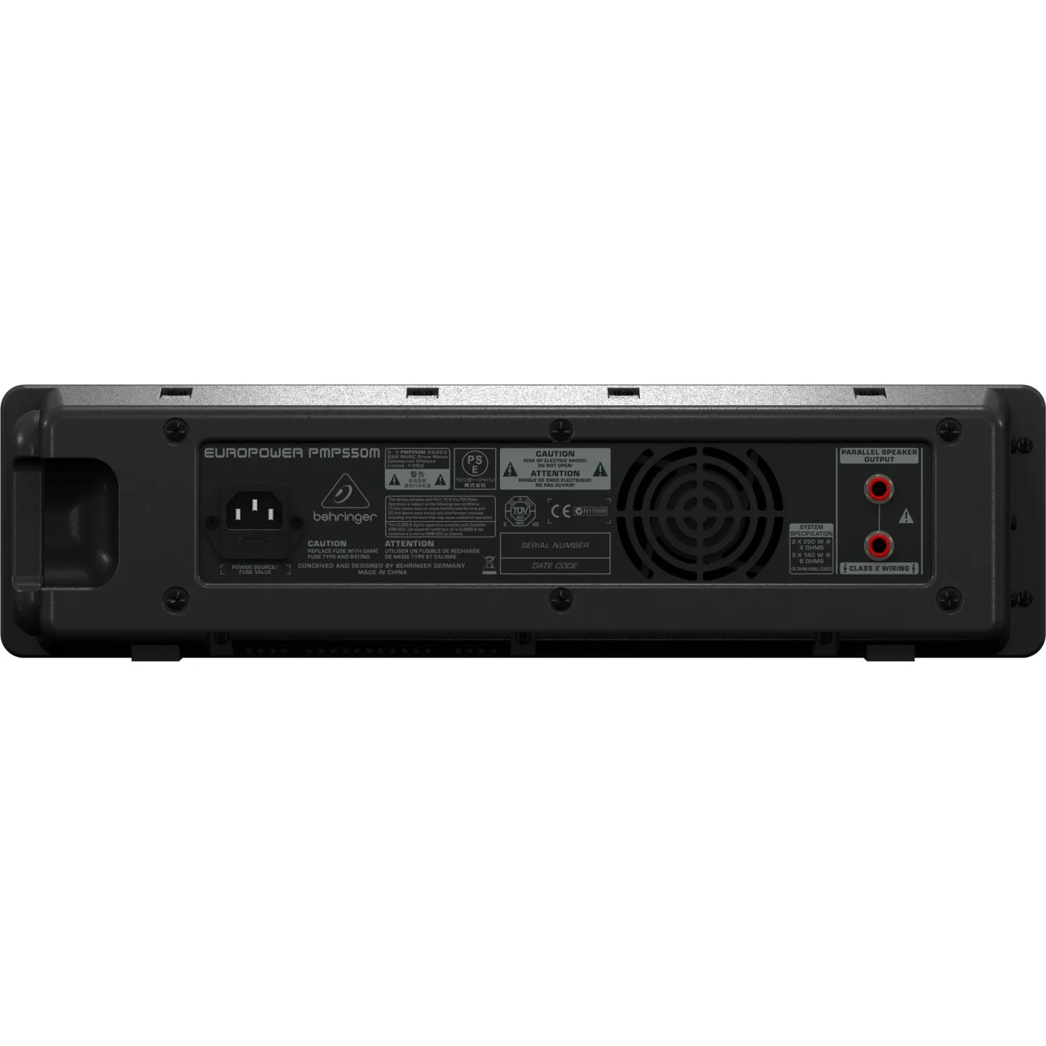Микшер-усилитель Behringer PMP550M, 500Вт-4Ом, процессор KLARK TEKNIK - фото 2