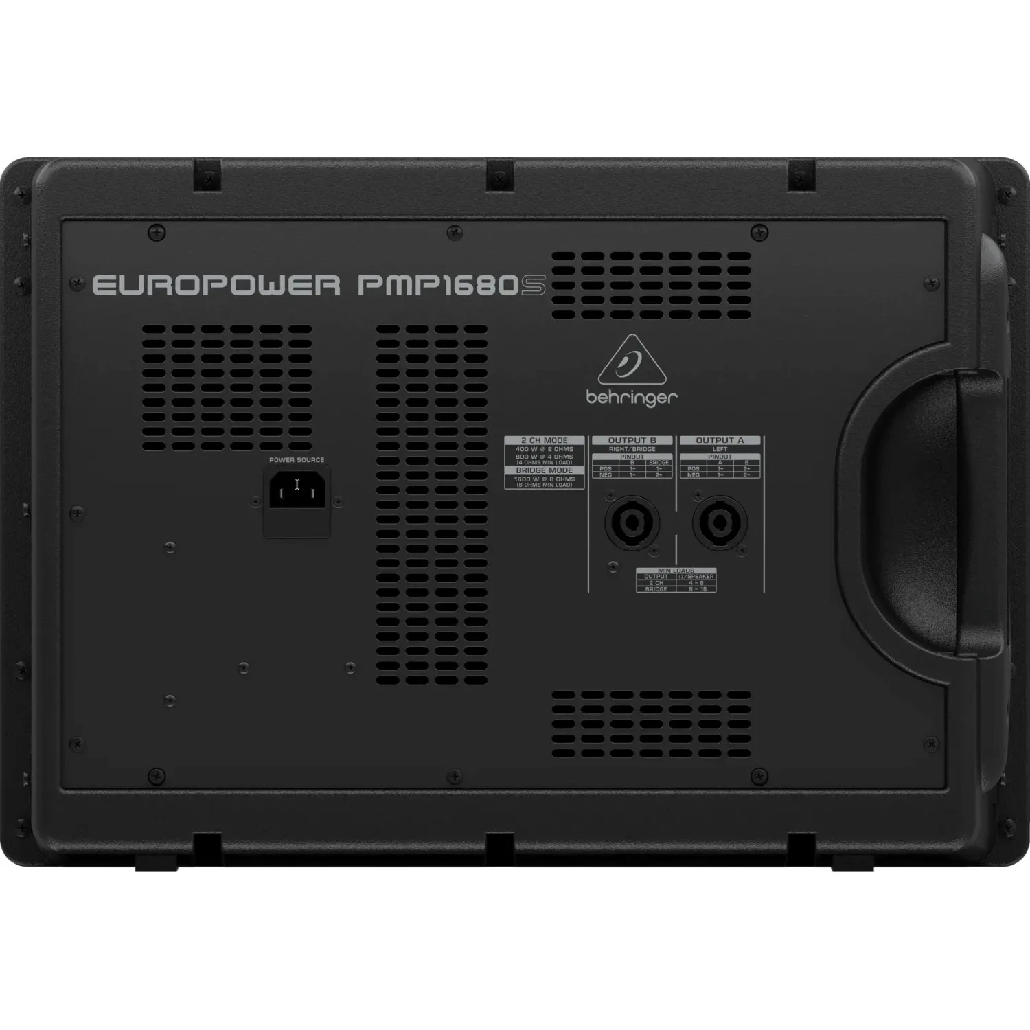 Микшер-усилитель Behringer PMP1680S, 2х600Вт 4 Ом, 12 каналов, эквалайзер - фото 4