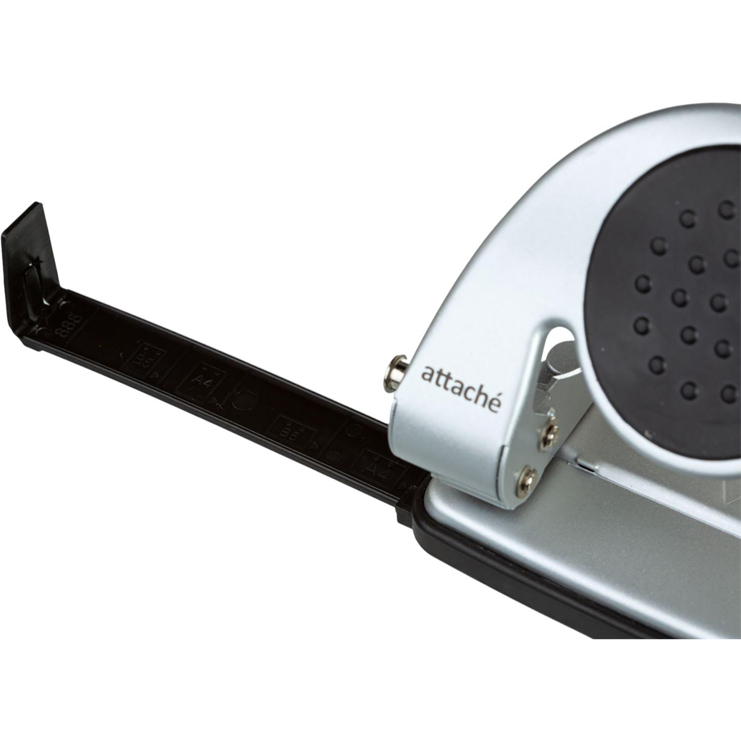 Дырокол ATTACHE 6720 до 20л., металл.,с лин.,с рез.вставкой,серебр. Дырокол ATTACHE 6720 до 20л., металл.,с лин.,с рез.вставкой,серебр. - фото 5