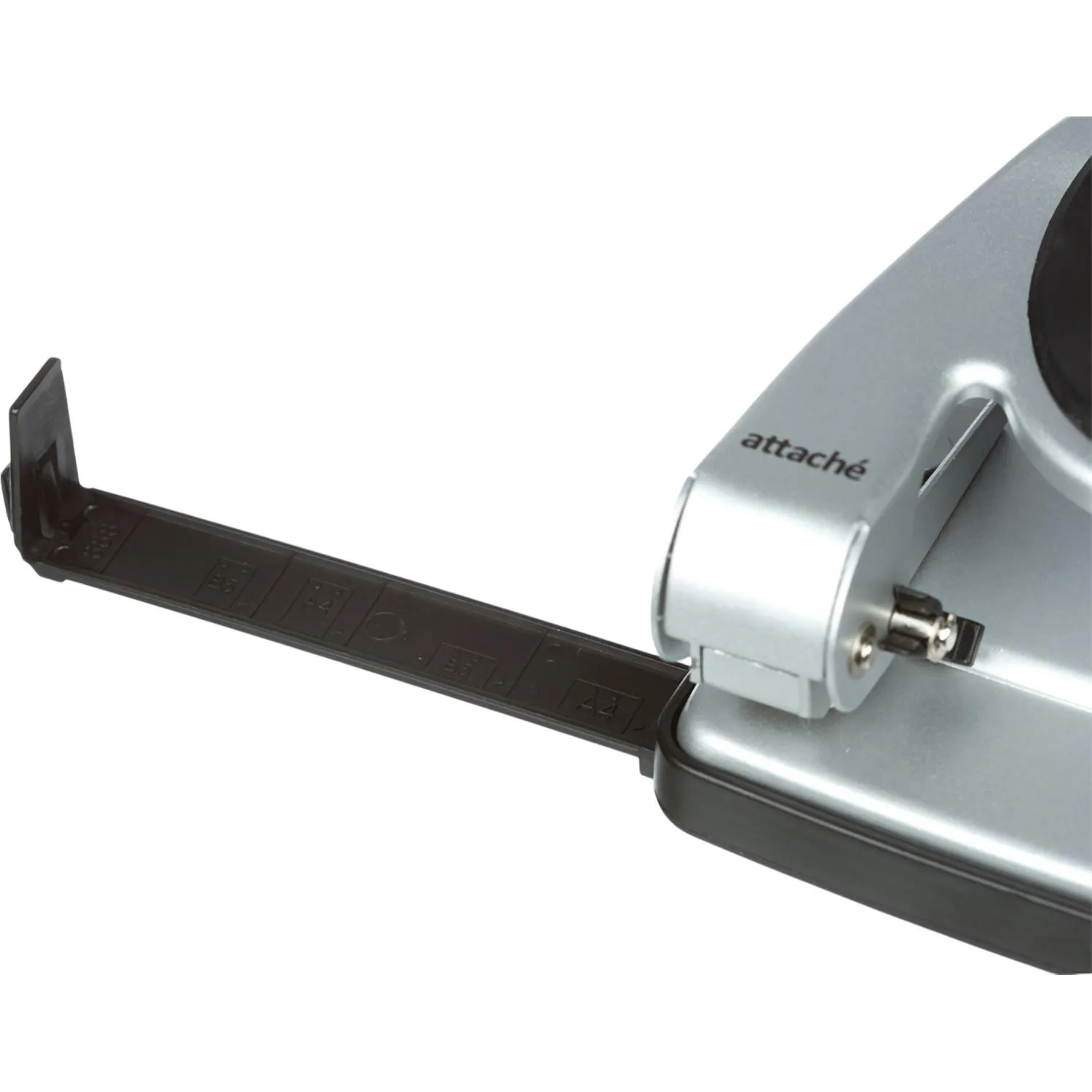 Дырокол ATTACHE 6730 до 30л., металл.,с лин.,с рез.вставкой,серебр. - фото 6