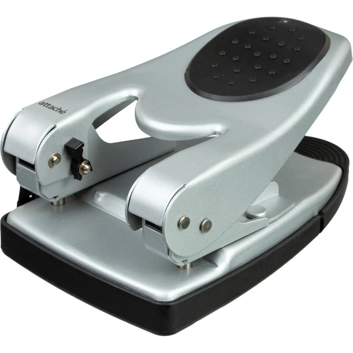 Дырокол ATTACHE 6760 до 60л., металл.,с лин.,с рез.вставкой,серебр. Дырокол ATTACHE 6760 до 60л., металл.,с лин.,с рез.вставкой,серебр. - фото 4
