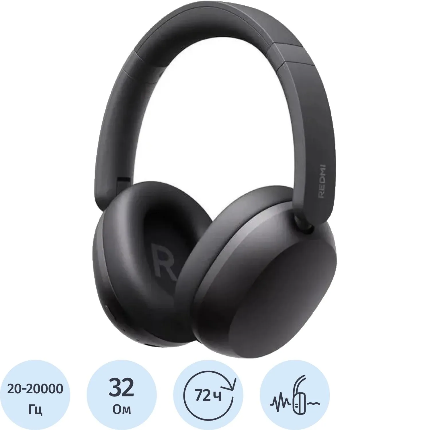Наушники Xiaomi Redmi Headphones Neo Obsidian Black (BHR08W5GL) - фото 1
