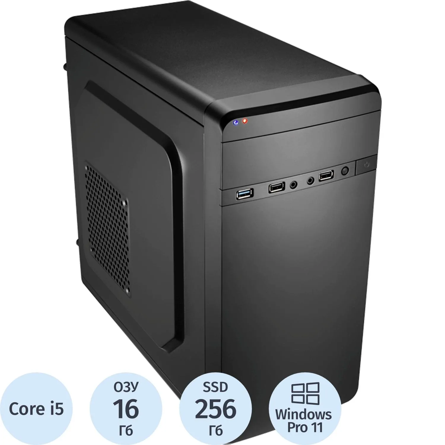 Системный блок BigTech B4[B4-9300] i5-13400/H610/16Gb/SSD256/500W/W11P - фото 1