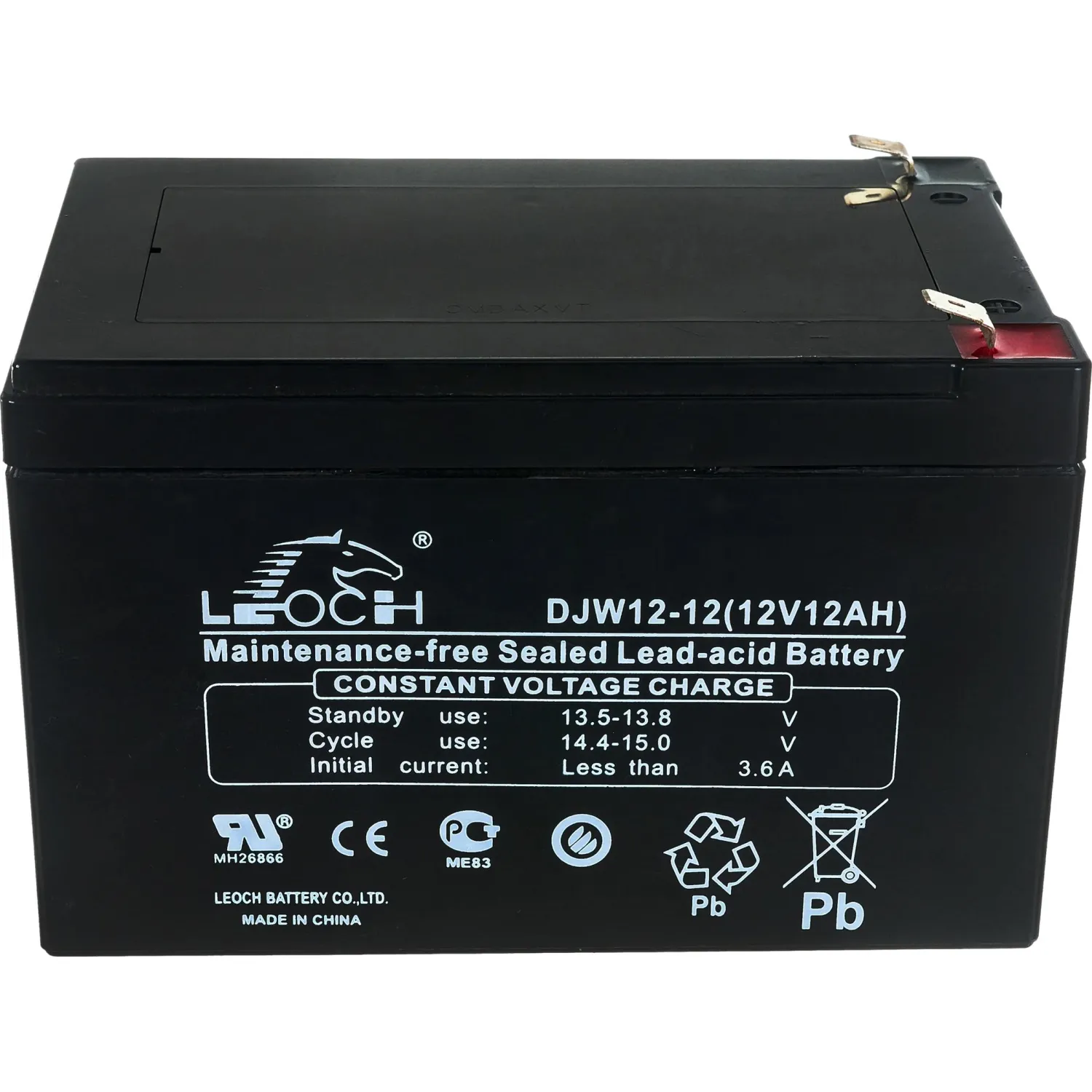 Батарея для ИБП LEOCH DJW12-7.0 F2 12В 7А.ч - фото 2