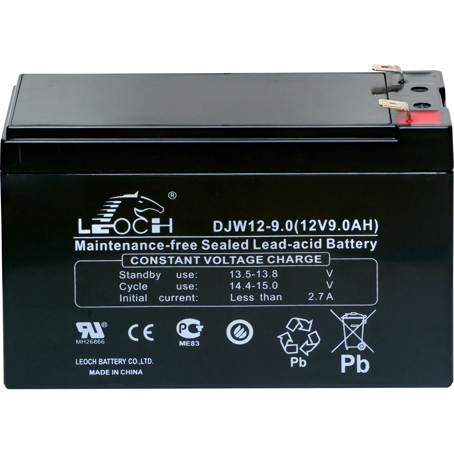 Батарея для ИБП LEOCH DJW12-9.0 F2 12В 9А.ч - фото 2
