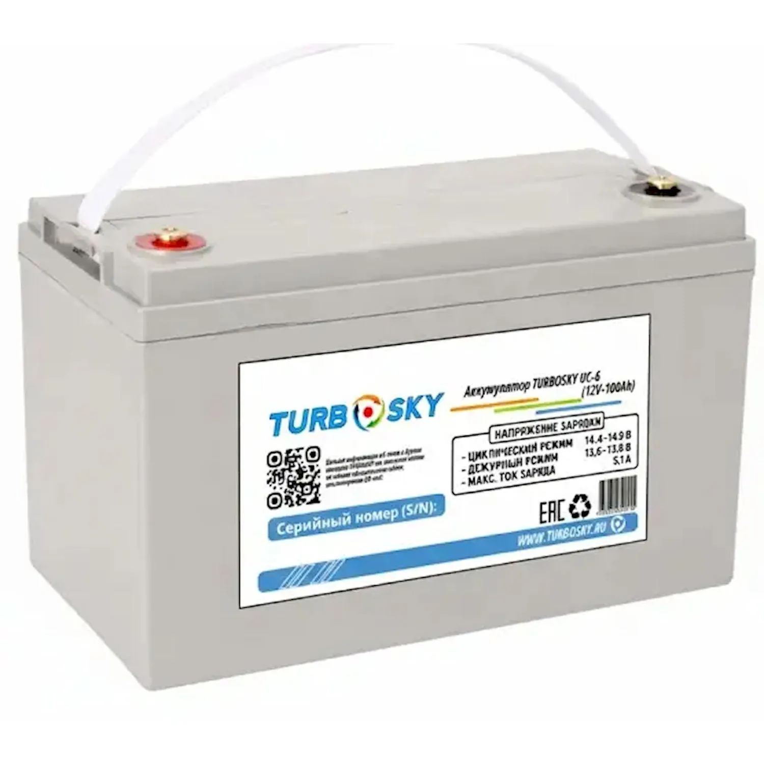 Батарея для ИБП TURBOSKY UC-6 (12V 100Axh) - фото 1