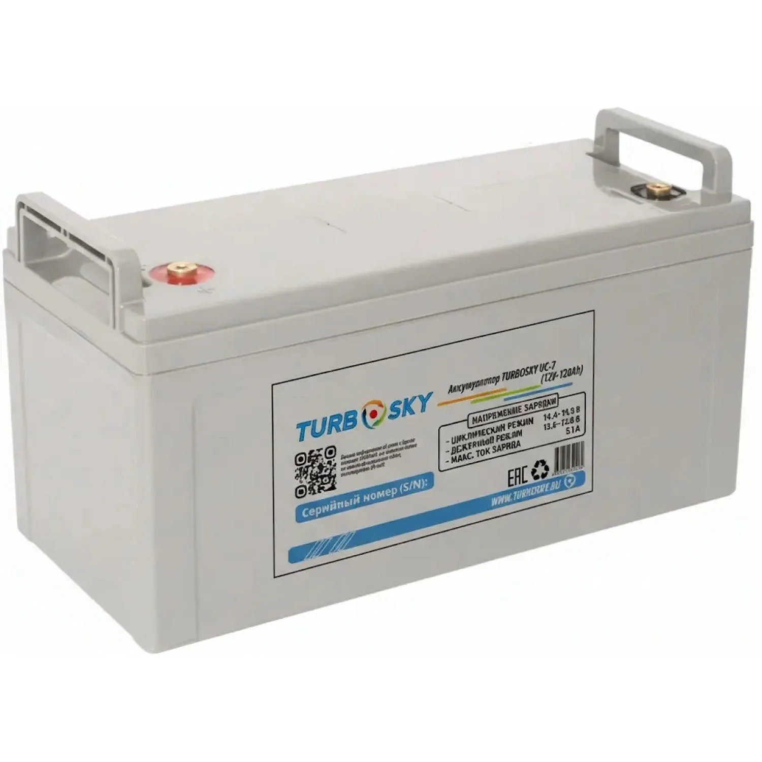 Батарея для ИБП TURBOSKY UC-7 (12V 120Axh) - фото 1