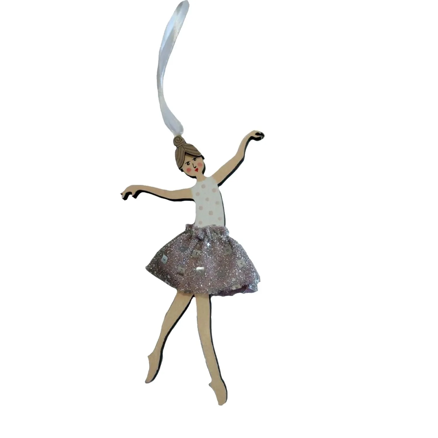 Игрушка новогодняя (полиэстер, древесина тополя)14,5x8,5x3см 92584 - фото 1