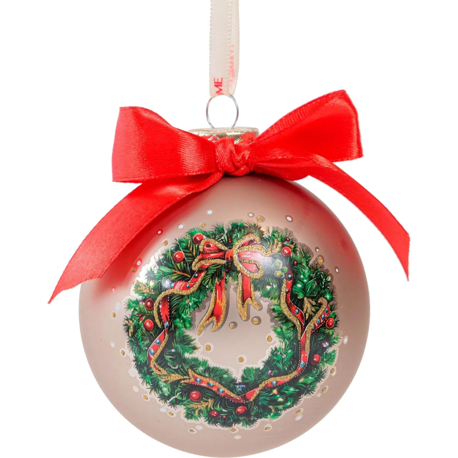 Игрушка новогодняя из стекла 8х8х8см 95620 - фото 1