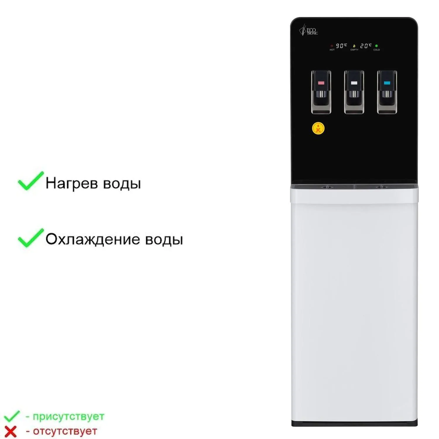 Кулер Ecotronic K44-LXEM black-white  - фото 5