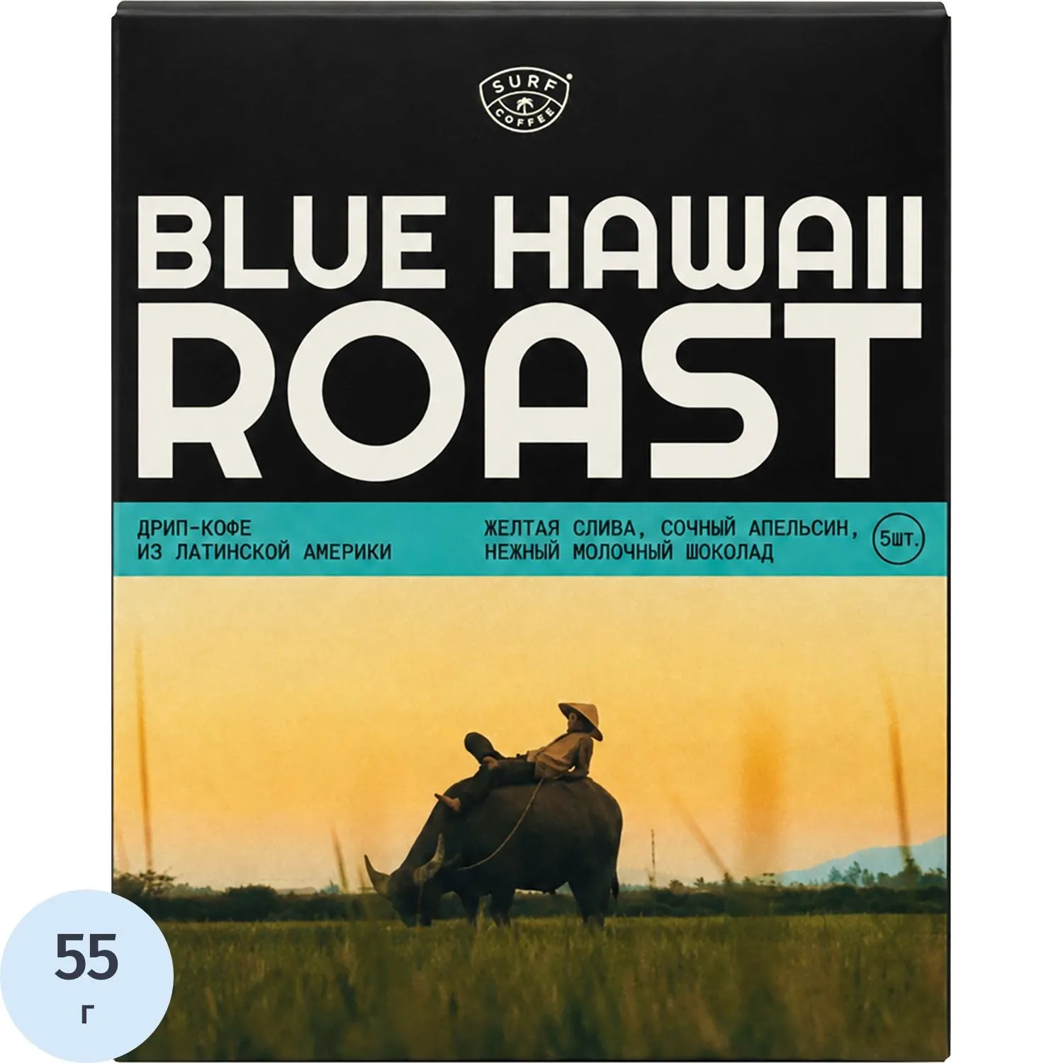 Кофе молотый в дрипах Surf Coffee из Латинской Америки, 5 шт - фото 1