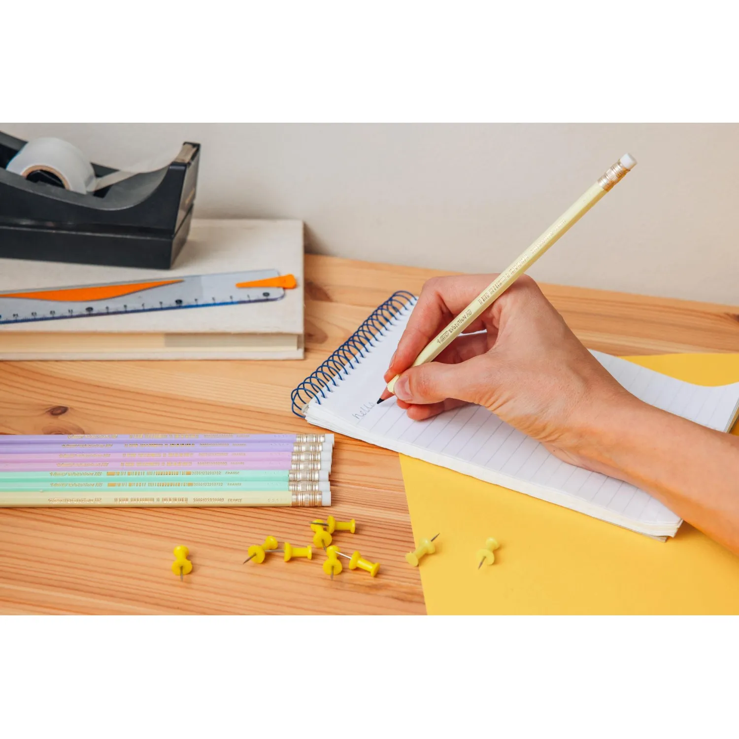 Карандаш Ч/Г BIC Evolution Pastel с ластиком, в асс,518306 - фото 10