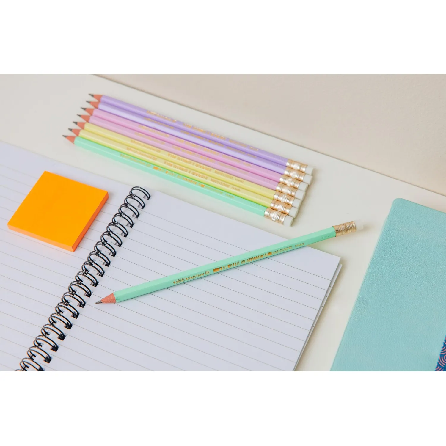 Карандаш Ч/Г BIC Evolution Pastel с ластиком, в асс,518306 - фото 11