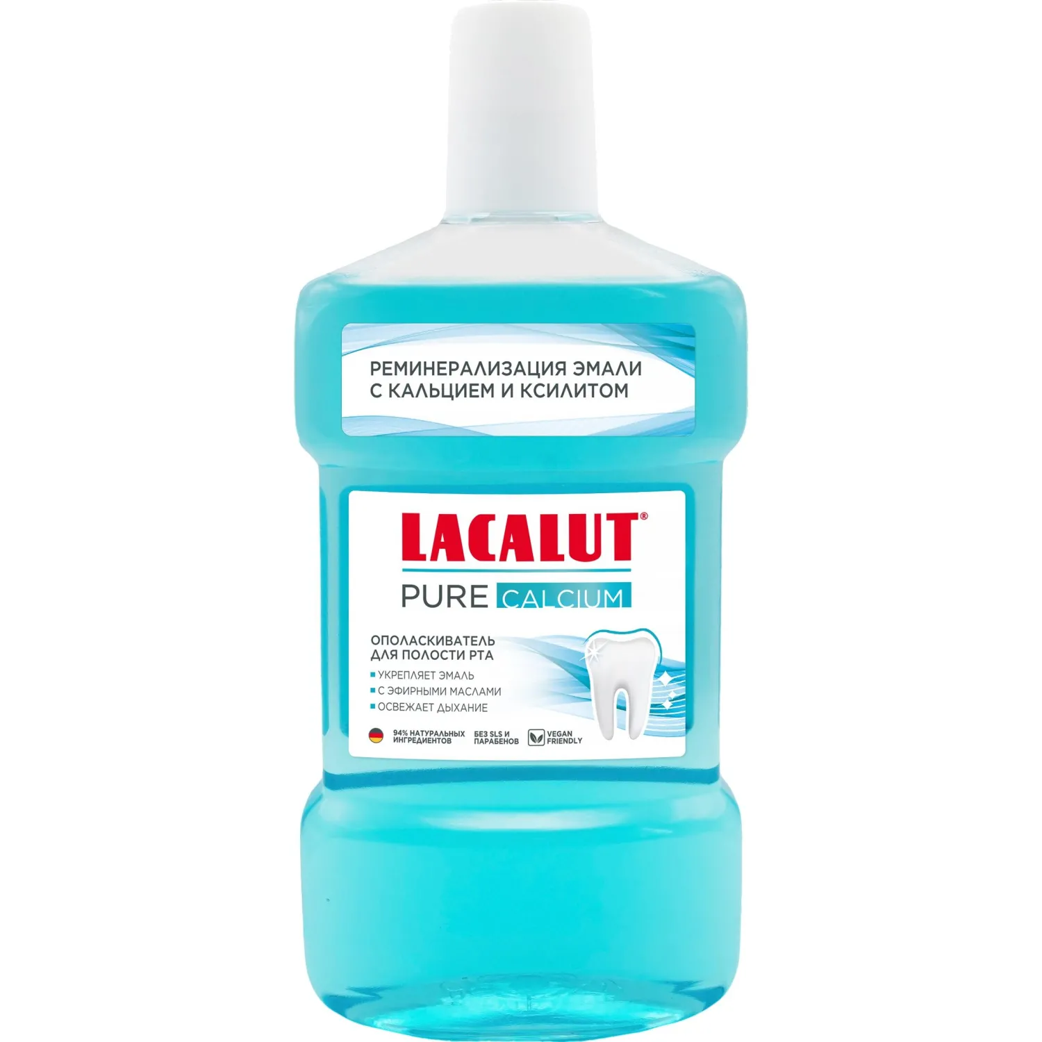 Ополаскиватель для полости рта LACALUT PURE CALCIUM, 475 мл - фото 1