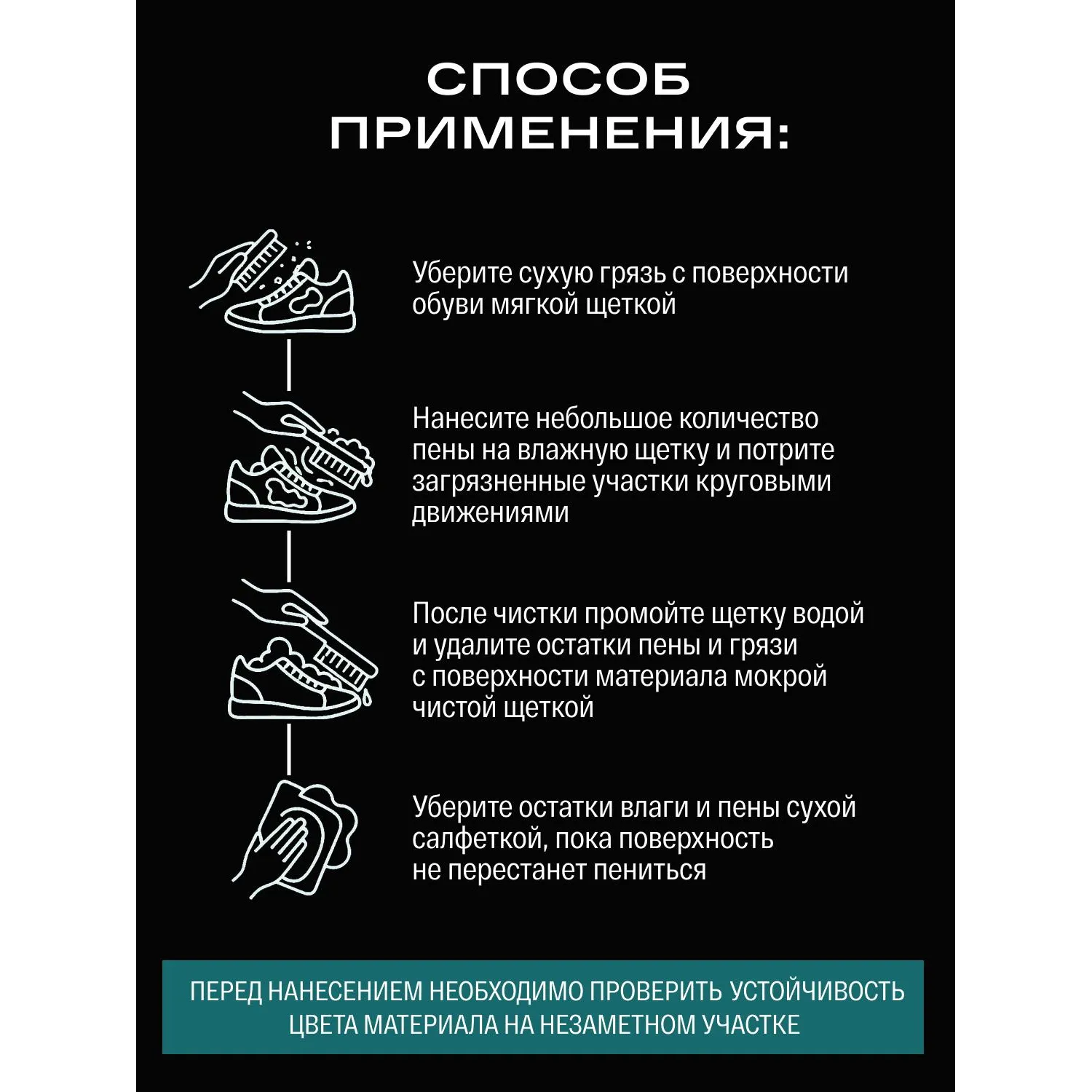 Очиститель - пена для обуви и одежды без запаха SIBEARIAN (150мл),1805 - фото 5