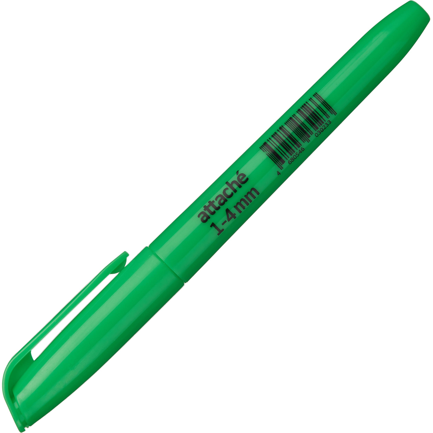 Маркер текстовыделитель зеленый 1-3,9мм Attache - фото 3
