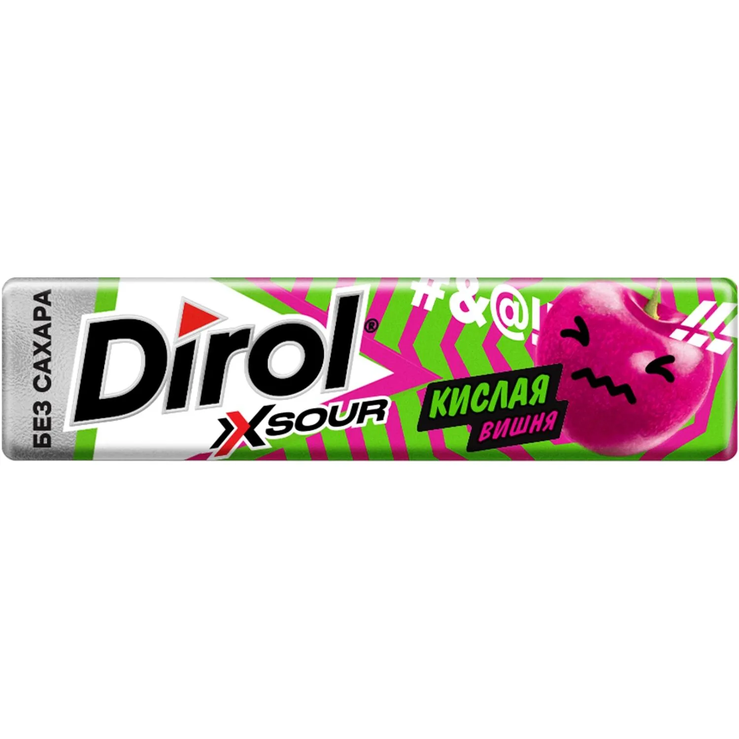 Жевательная резинка DIROL X SOUR Кислая Вишня б/сах вк вишни, 13,6гx30шт/уп - фото 2