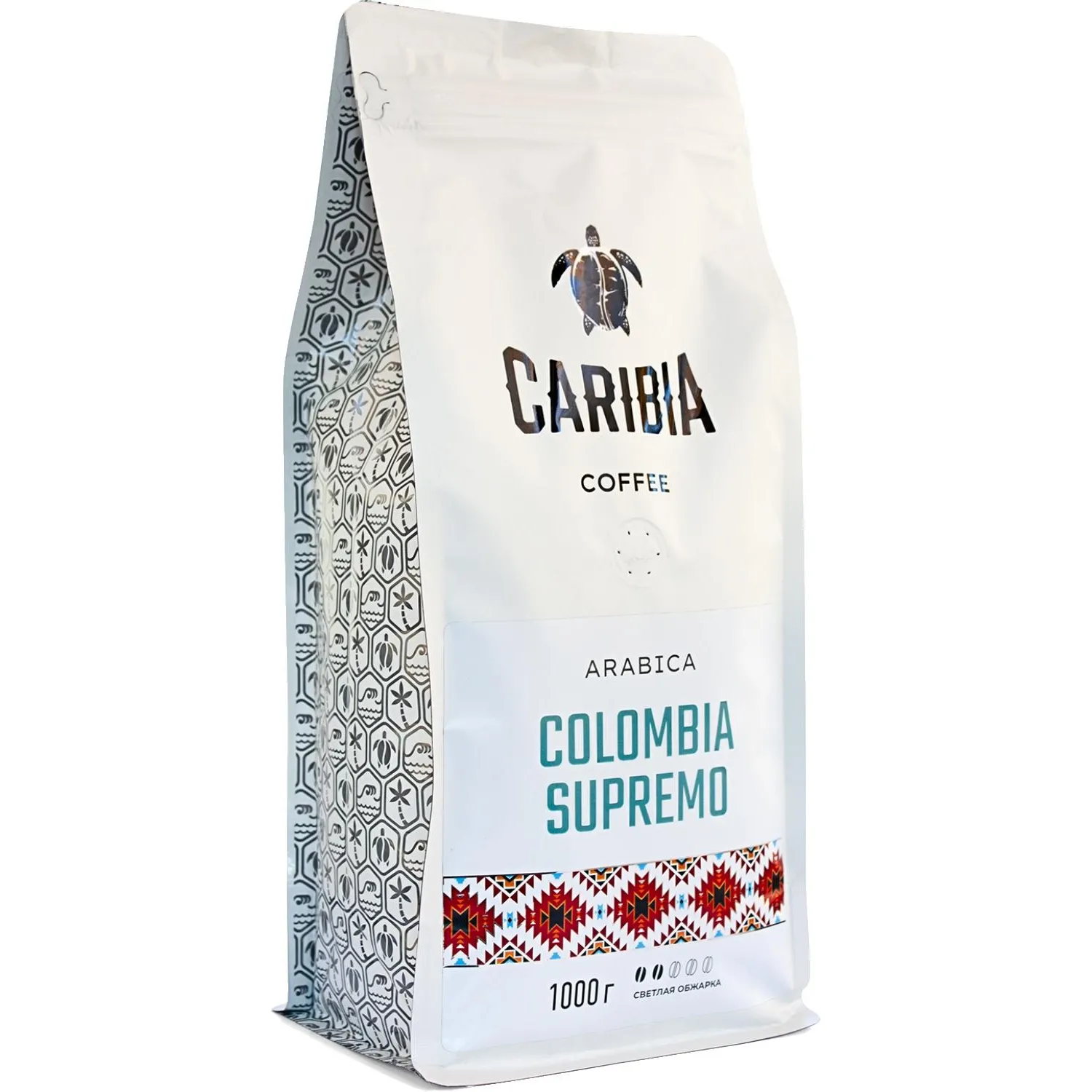 Кофе  в зернах CARIBIA Arabica Colombia Supremo, 1кг - фото 3